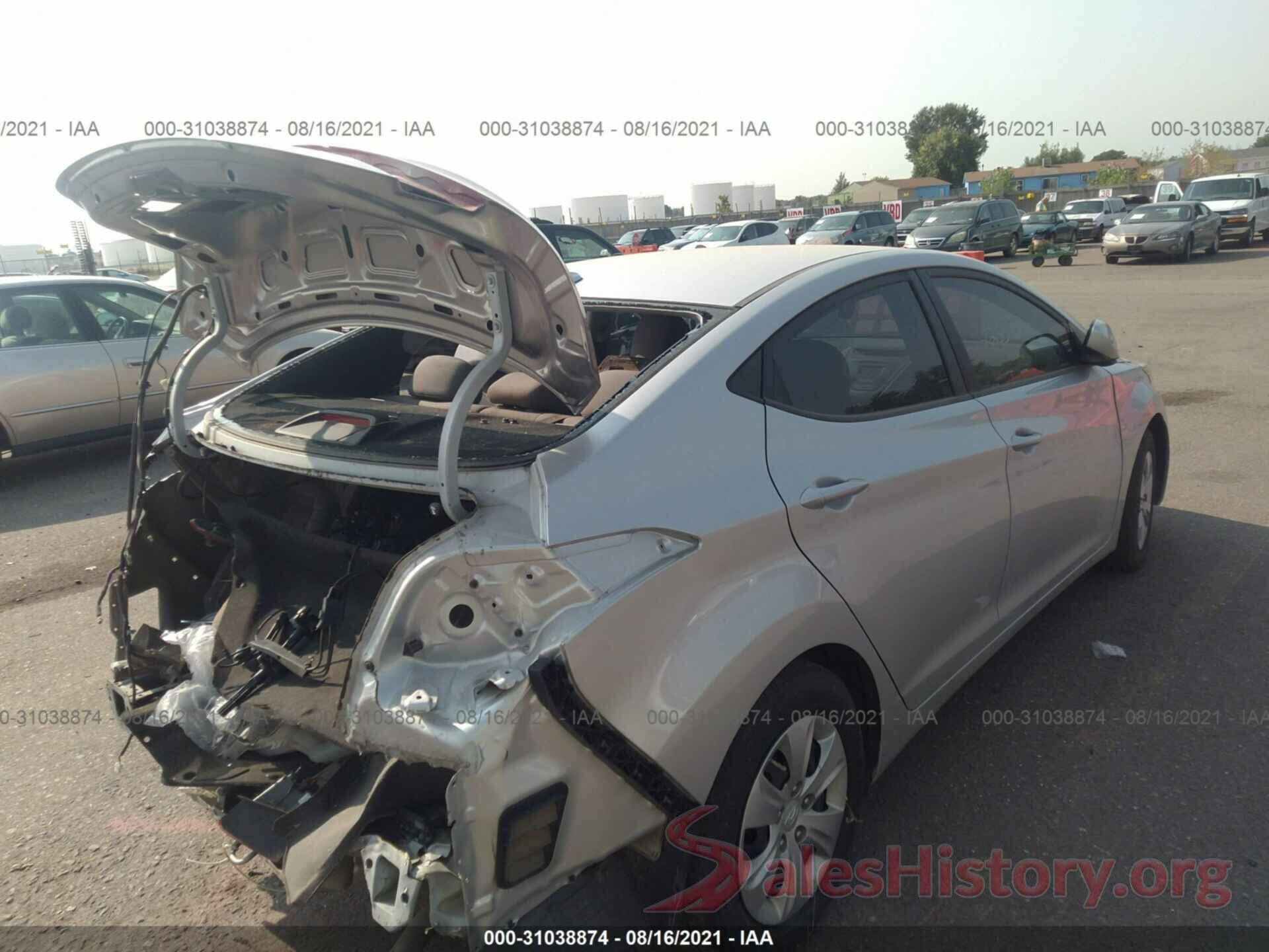 5NPDH4AE7GH792477 2016 HYUNDAI ELANTRA