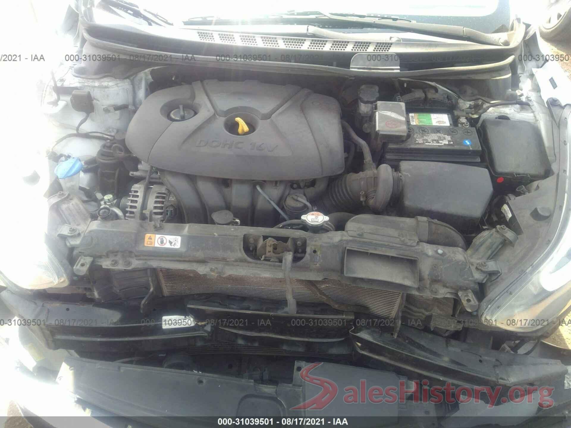 5NPDH4AE6GH699367 2016 HYUNDAI ELANTRA