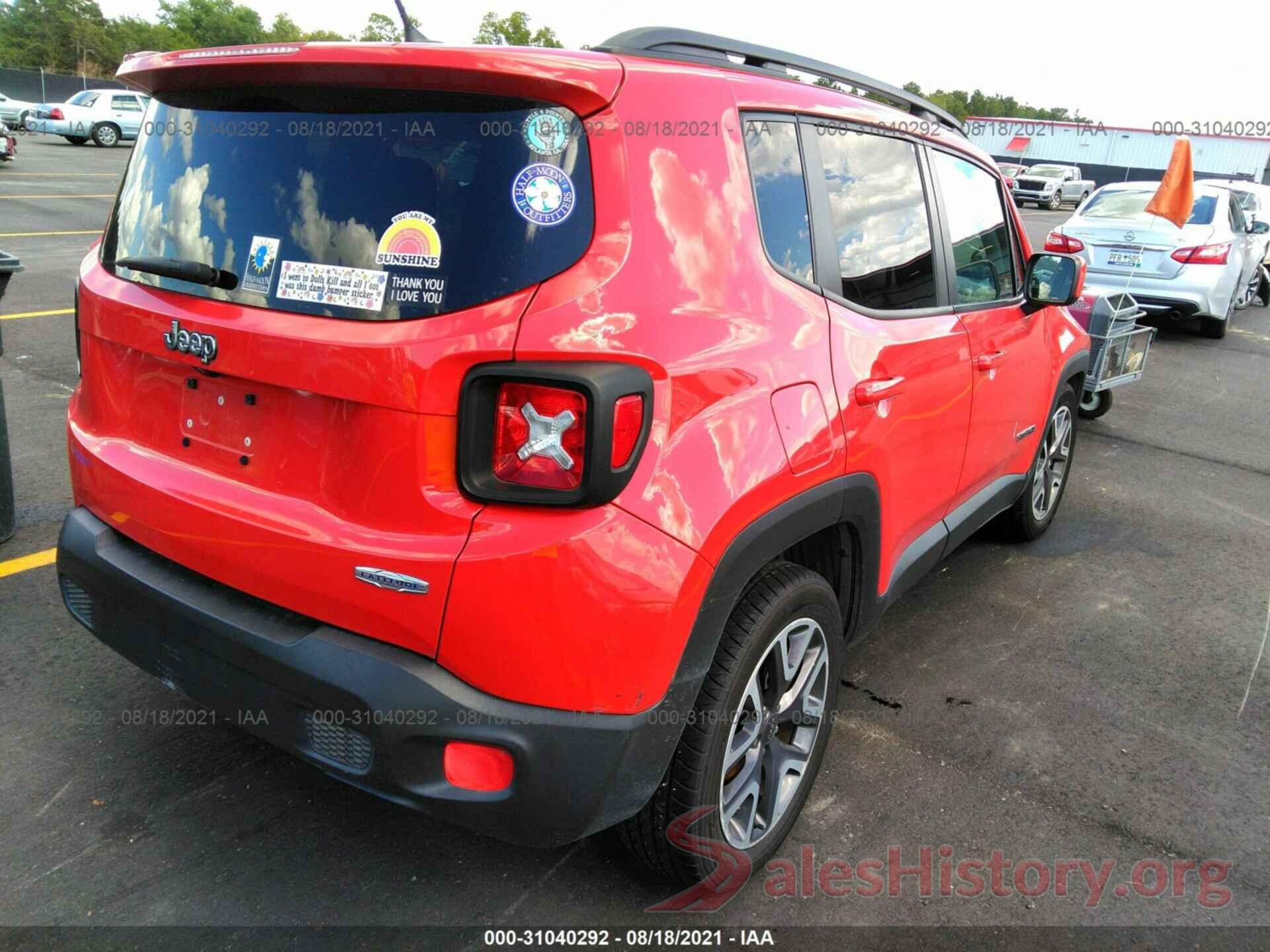 ZACCJABT4GPE25247 2016 JEEP RENEGADE