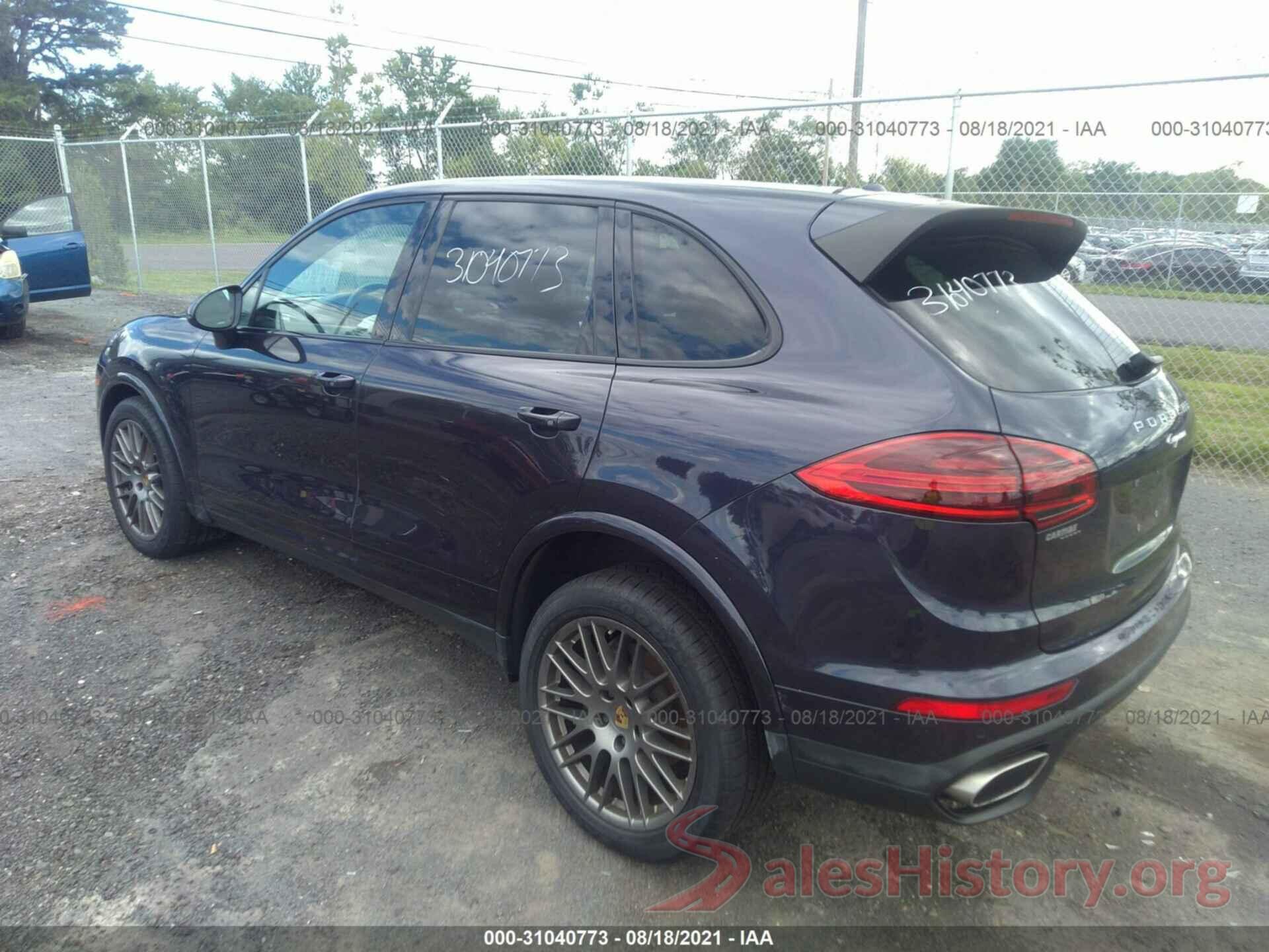 WP1AA2A24HKA80852 2017 PORSCHE CAYENNE