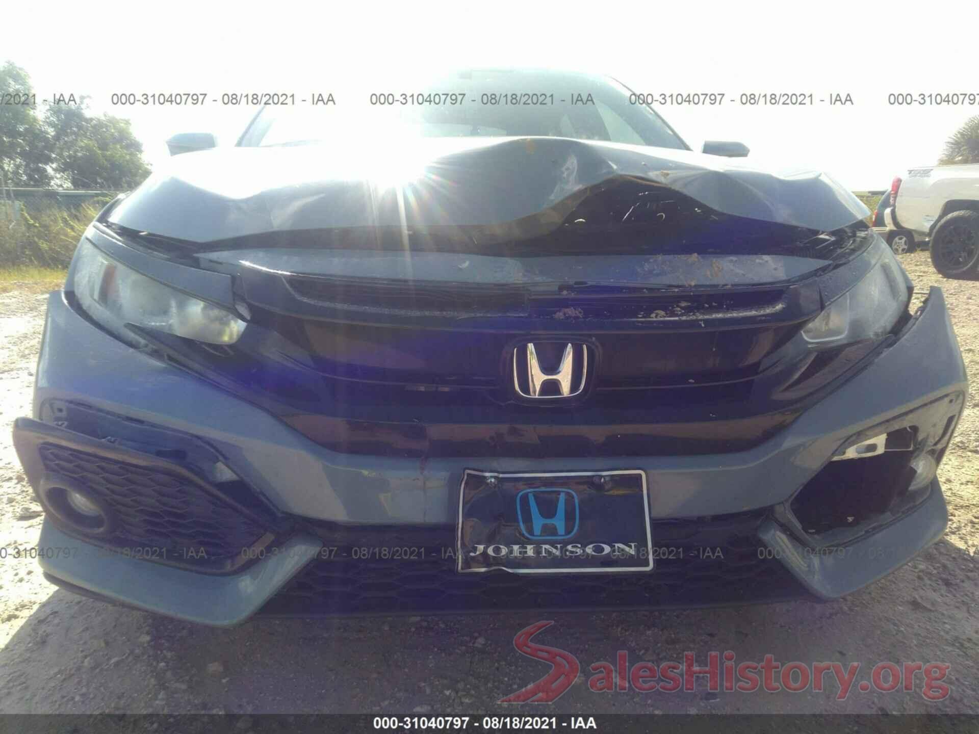 SHHFK7H58HU408139 2017 HONDA CIVIC HATCHBACK