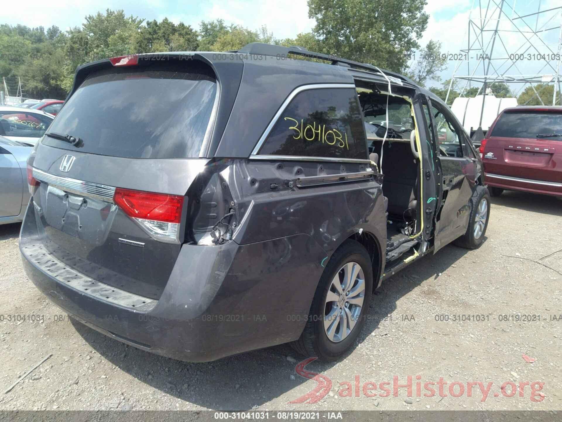 5FNRL5H32HB001822 2017 HONDA ODYSSEY