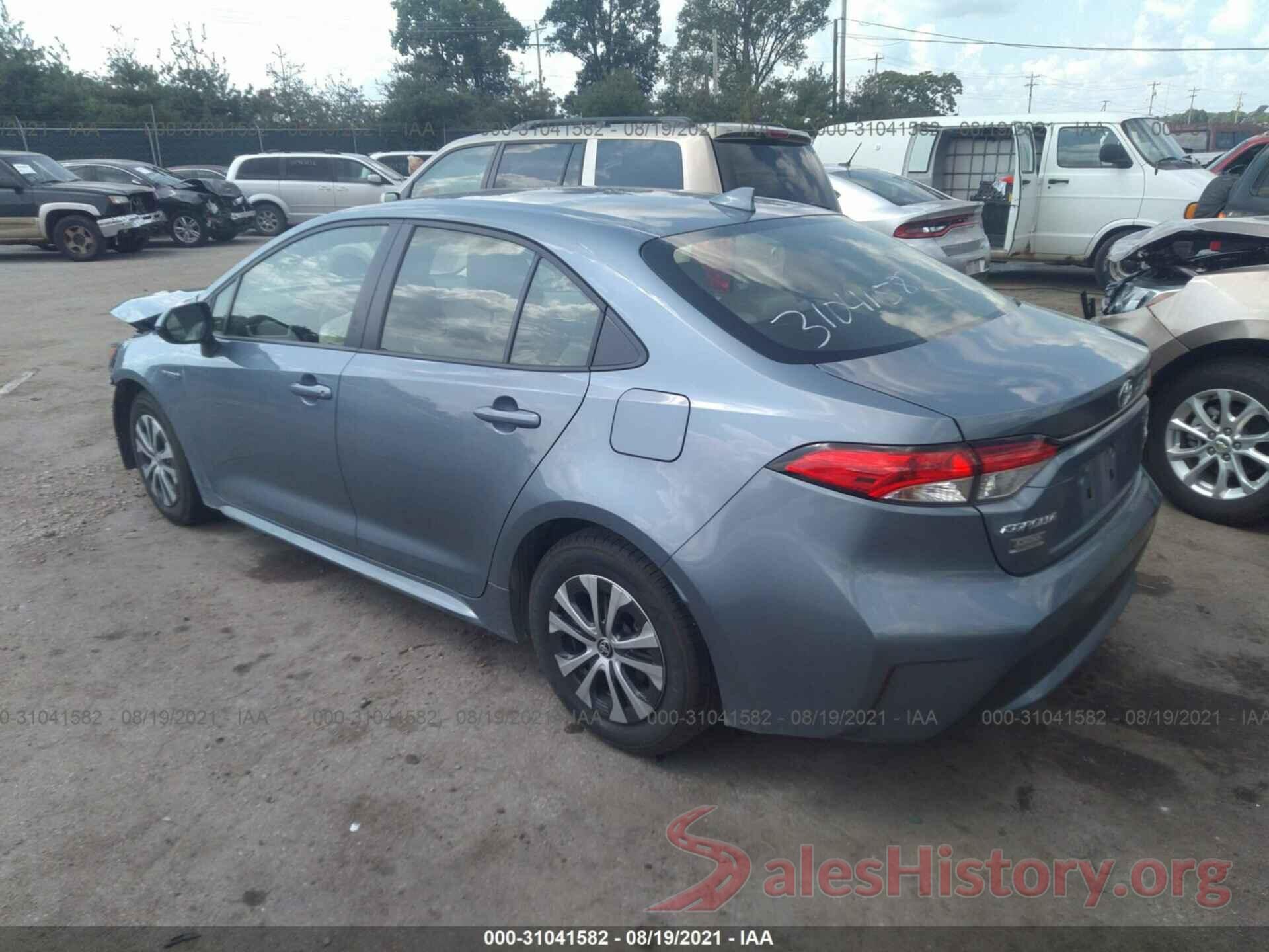 JTDEAMDE9MJ007299 2021 TOYOTA COROLLA