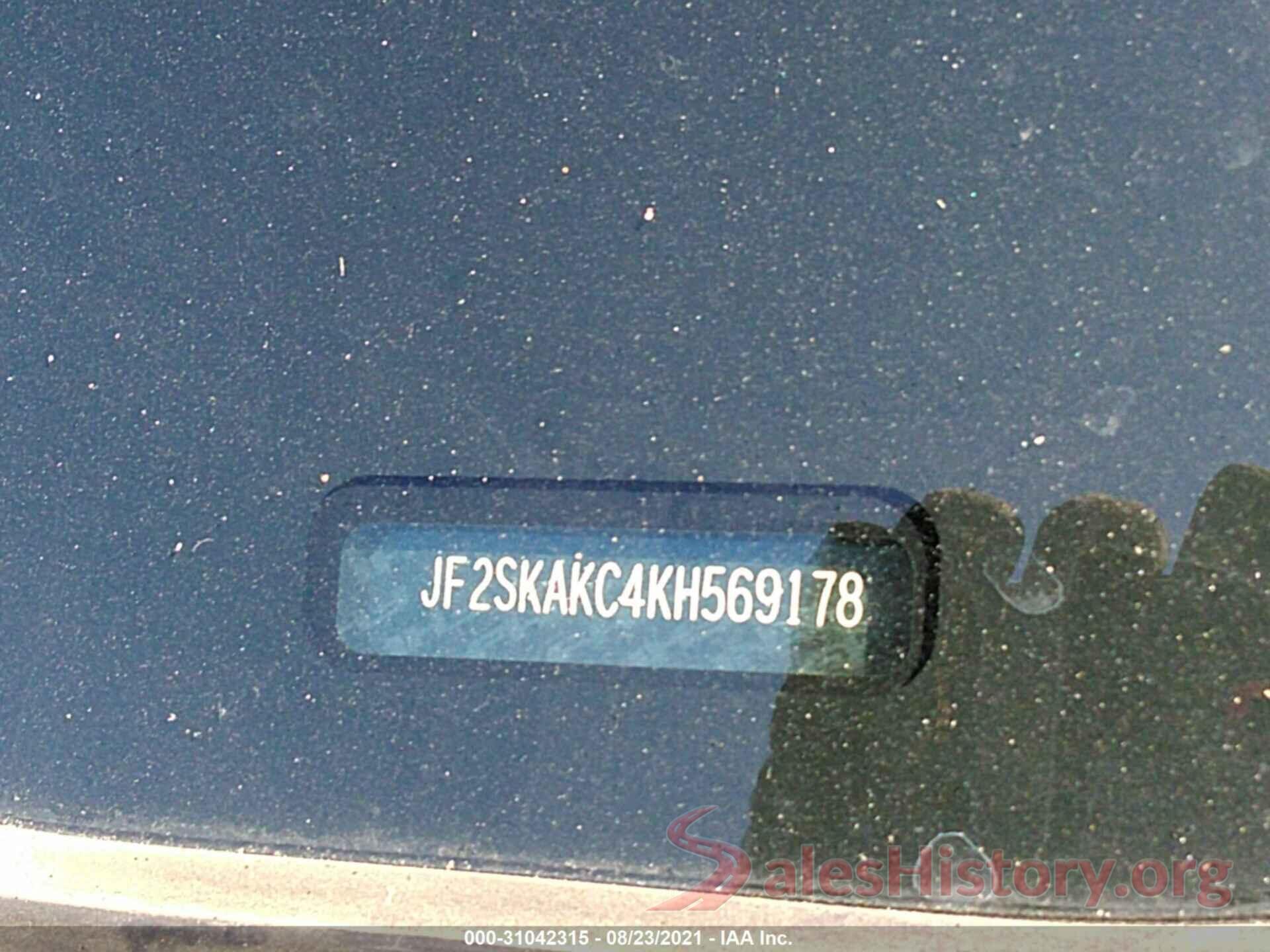 JF2SKAKC4KH569178 2019 SUBARU FORESTER