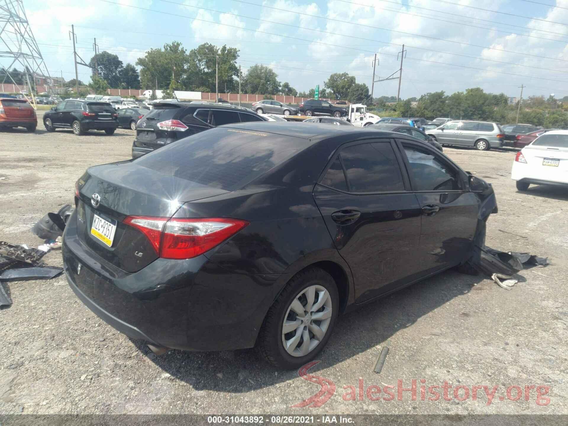 5YFBURHE4GP426453 2016 TOYOTA COROLLA