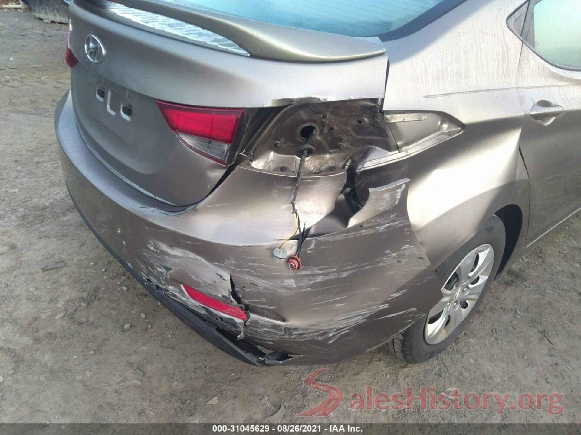 5NPDH4AE5GH690224 2016 HYUNDAI ELANTRA