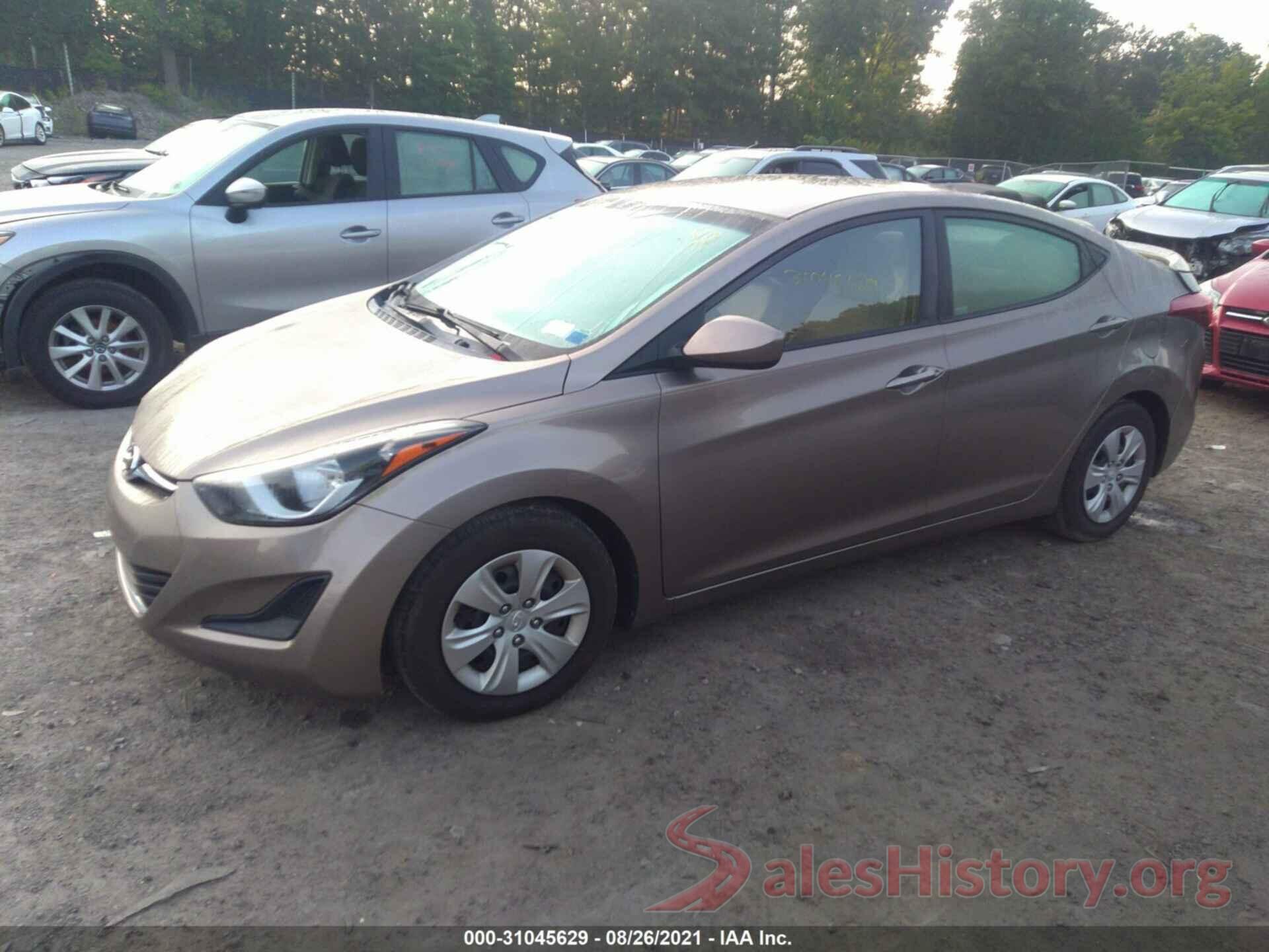 5NPDH4AE5GH690224 2016 HYUNDAI ELANTRA