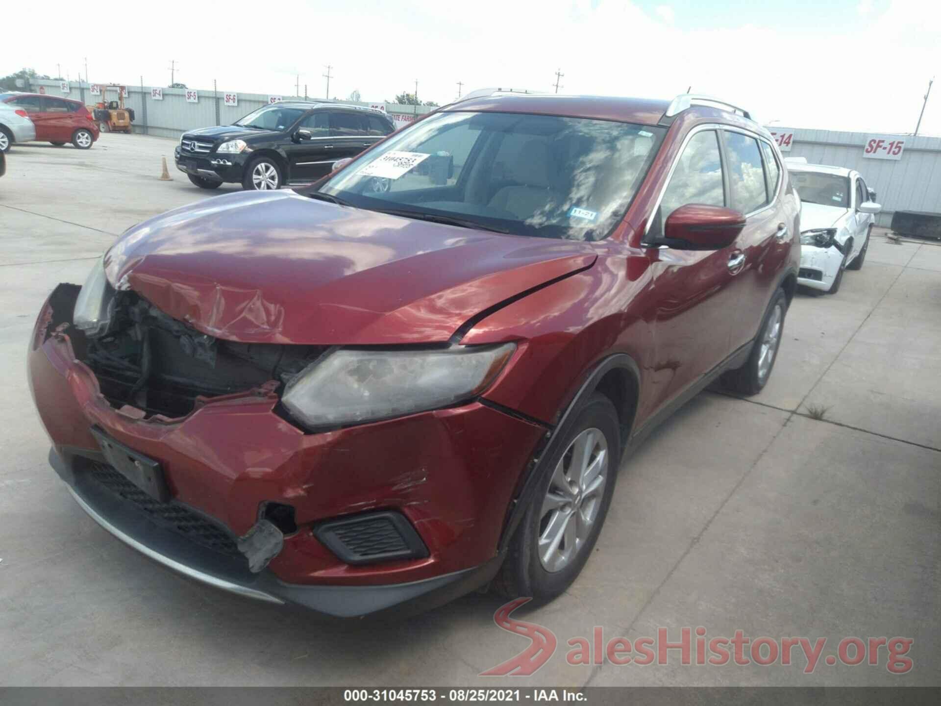 KNMAT2MT1GP609739 2016 NISSAN ROGUE