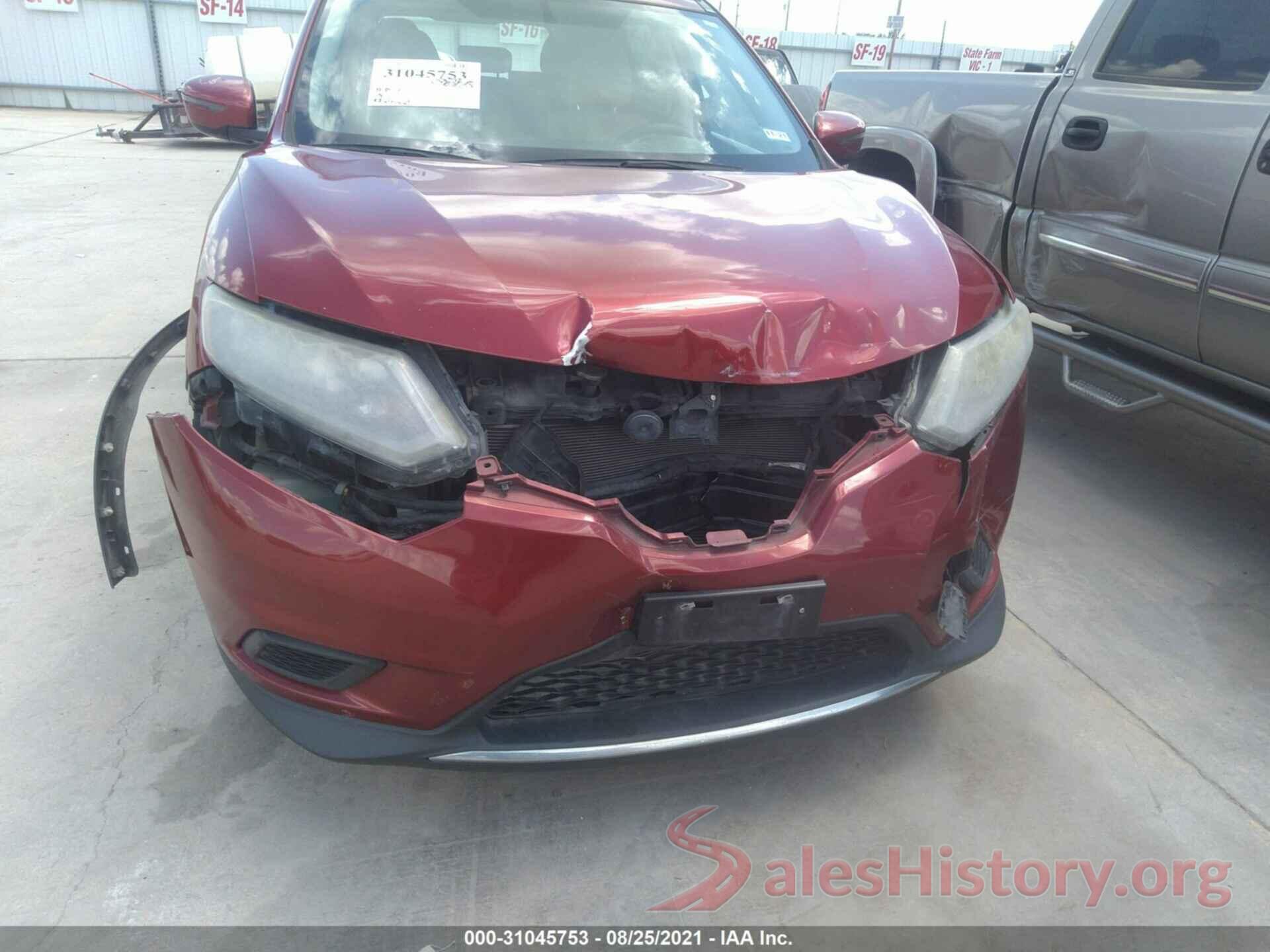 KNMAT2MT1GP609739 2016 NISSAN ROGUE