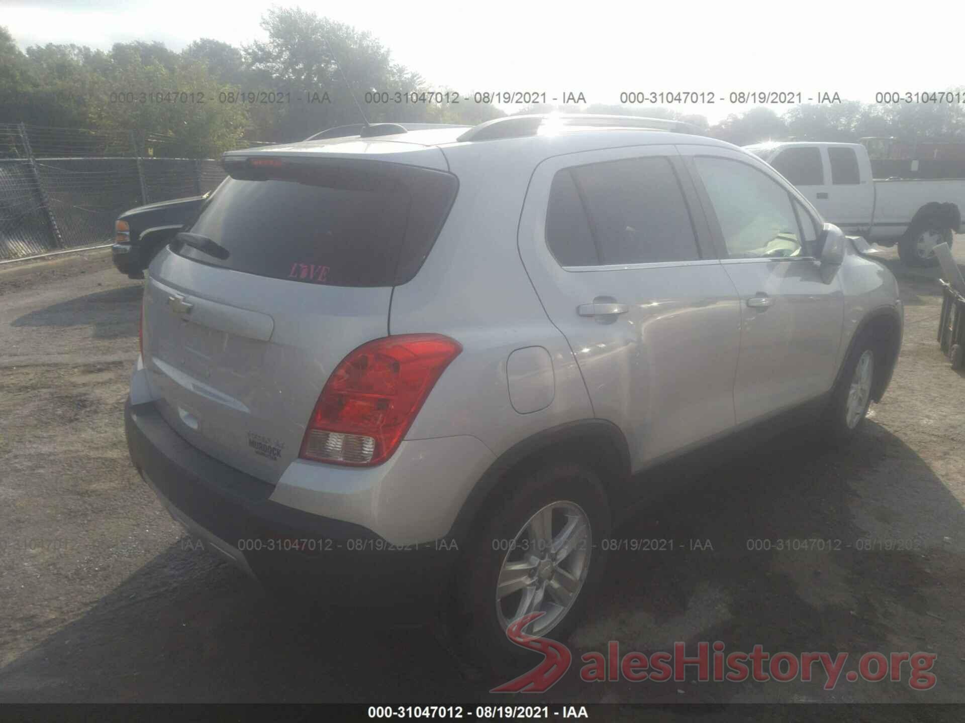 3GNCJLSB6GL265813 2016 CHEVROLET TRAX