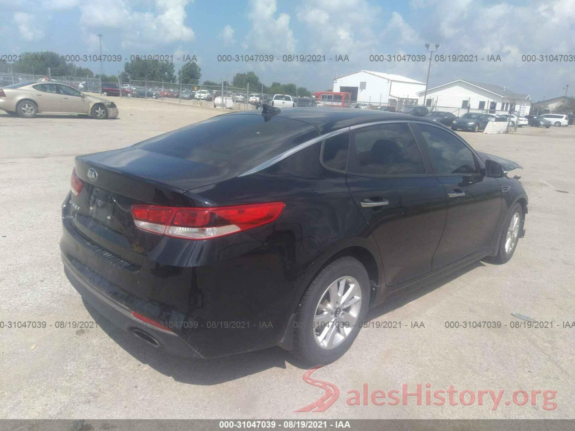 5XXGT4L33GG054324 2016 KIA OPTIMA