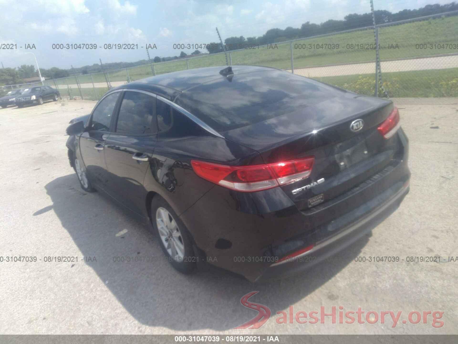 5XXGT4L33GG054324 2016 KIA OPTIMA