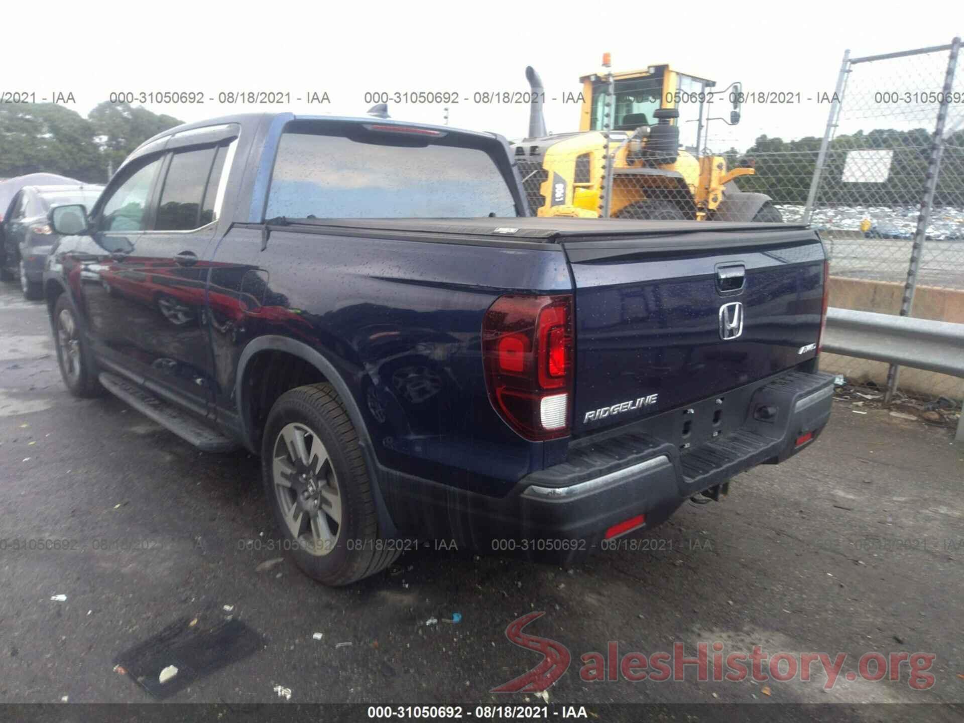 5FPYK3F65HB005614 2017 HONDA RIDGELINE