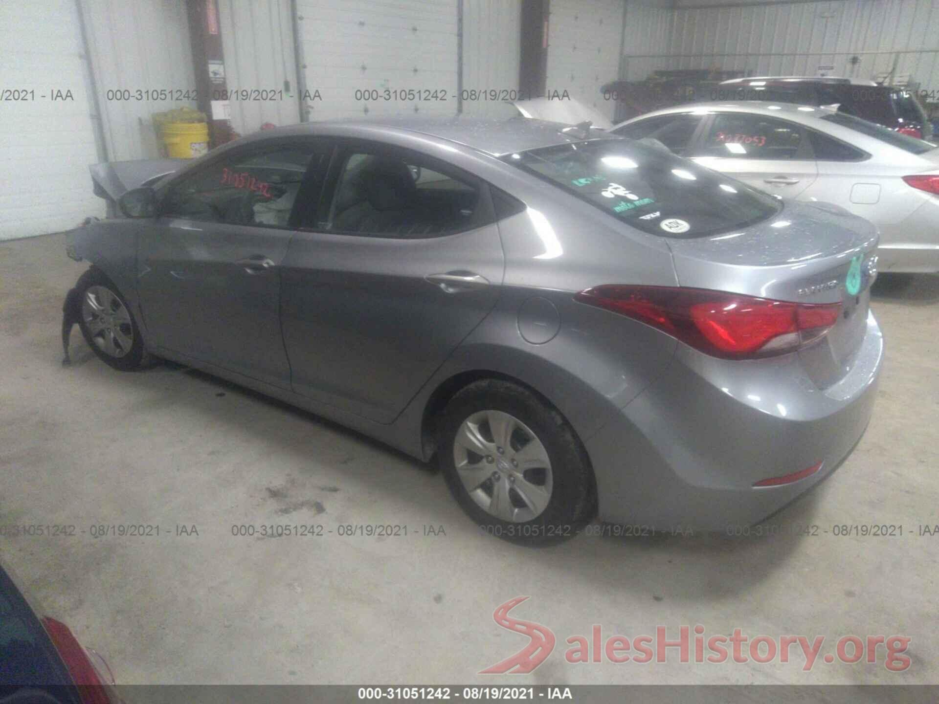 5NPDH4AE1GH713711 2016 HYUNDAI ELANTRA