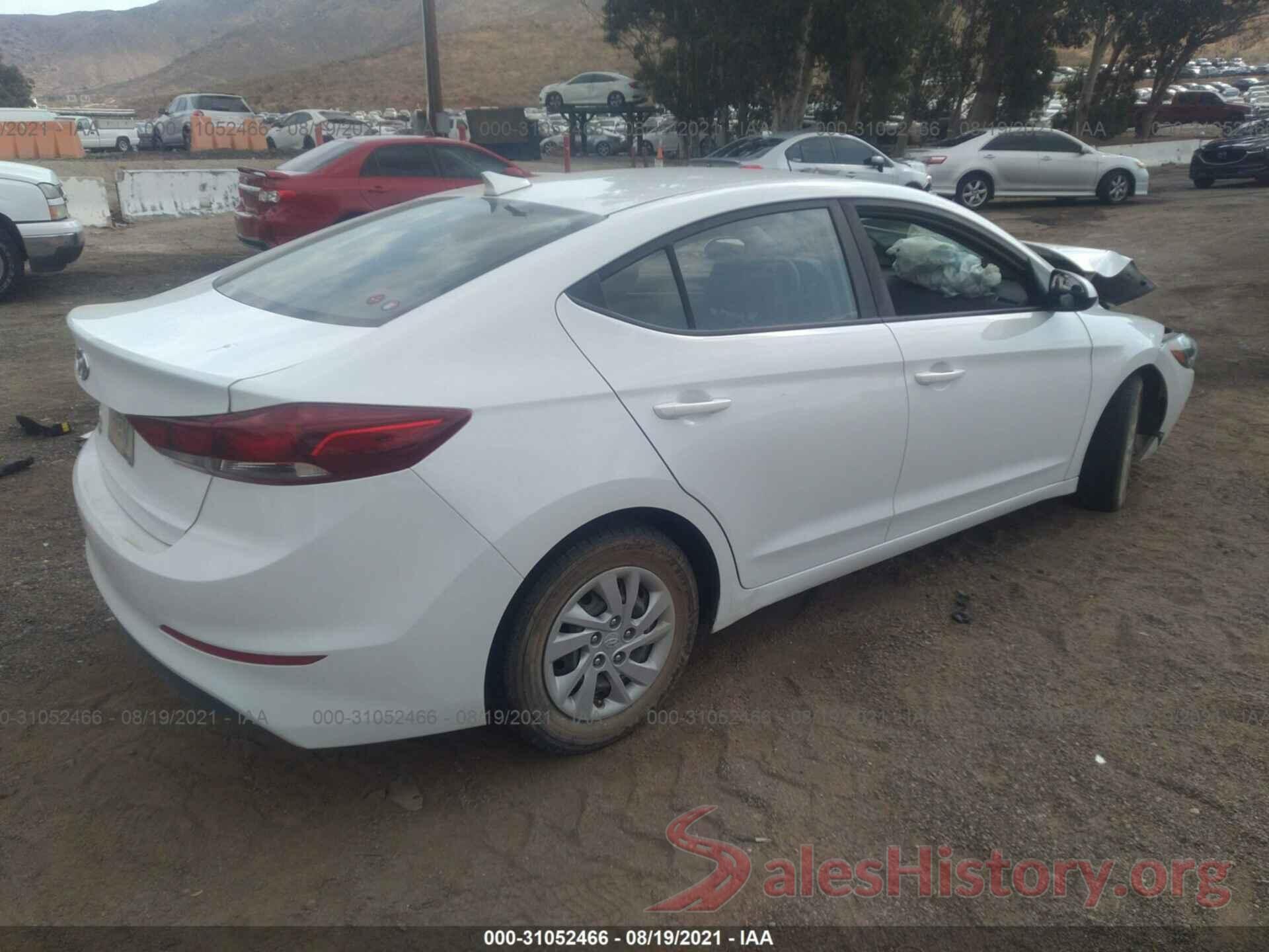 5NPD74LF7JH382763 2018 HYUNDAI ELANTRA