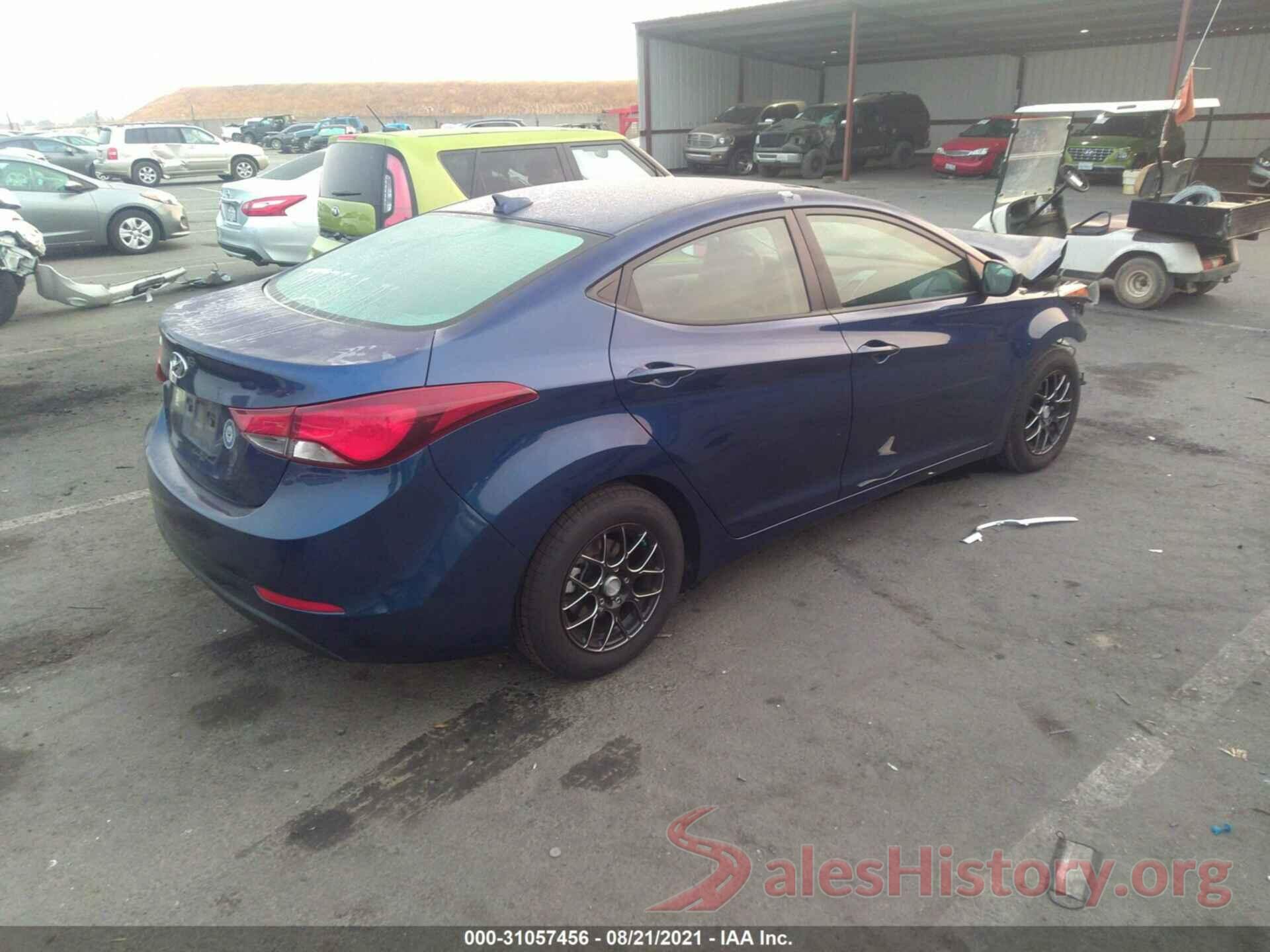 5NPDH4AE1GH702093 2016 HYUNDAI ELANTRA