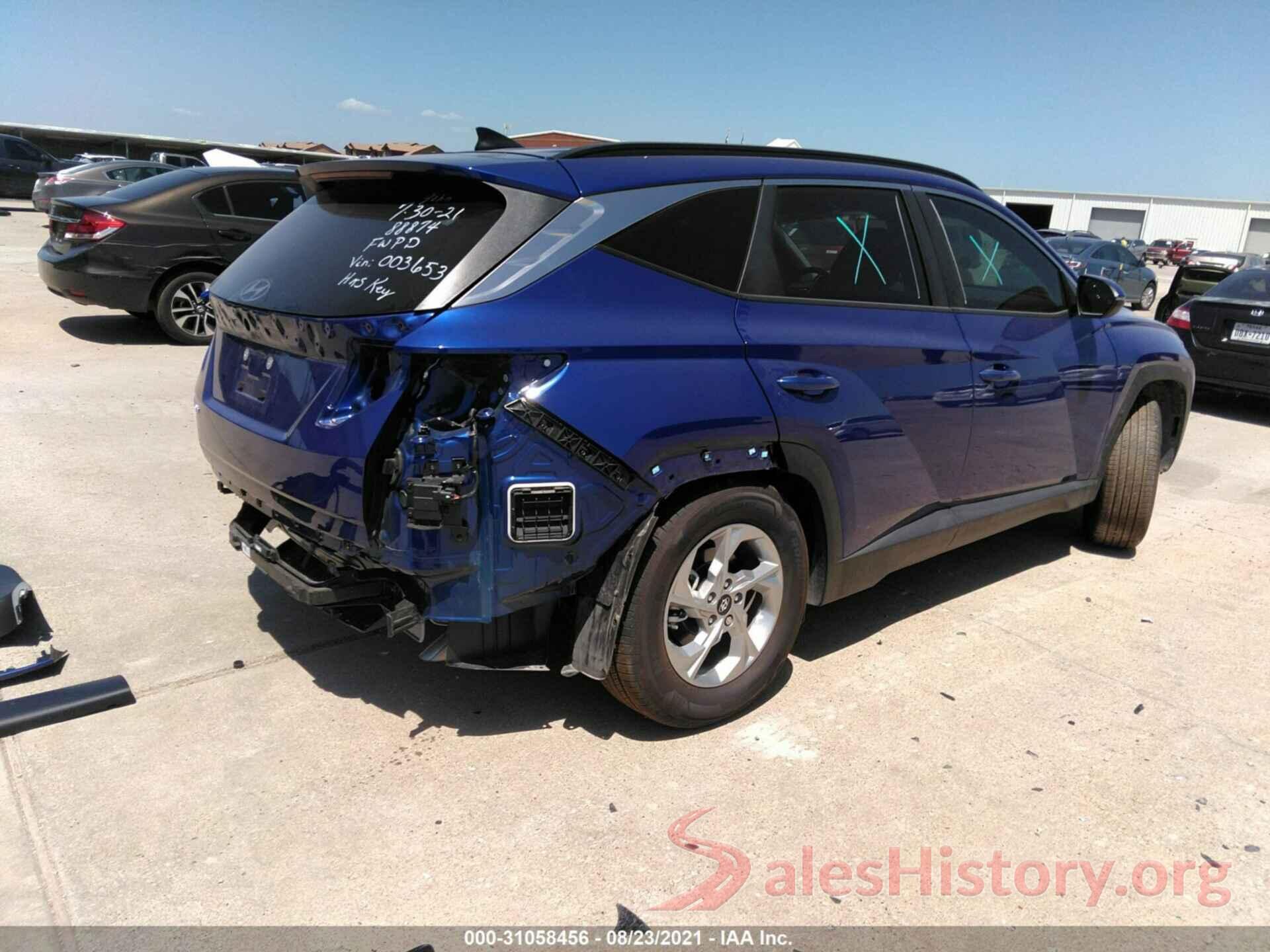 5NMJB3AE1NH003653 2022 HYUNDAI TUCSON