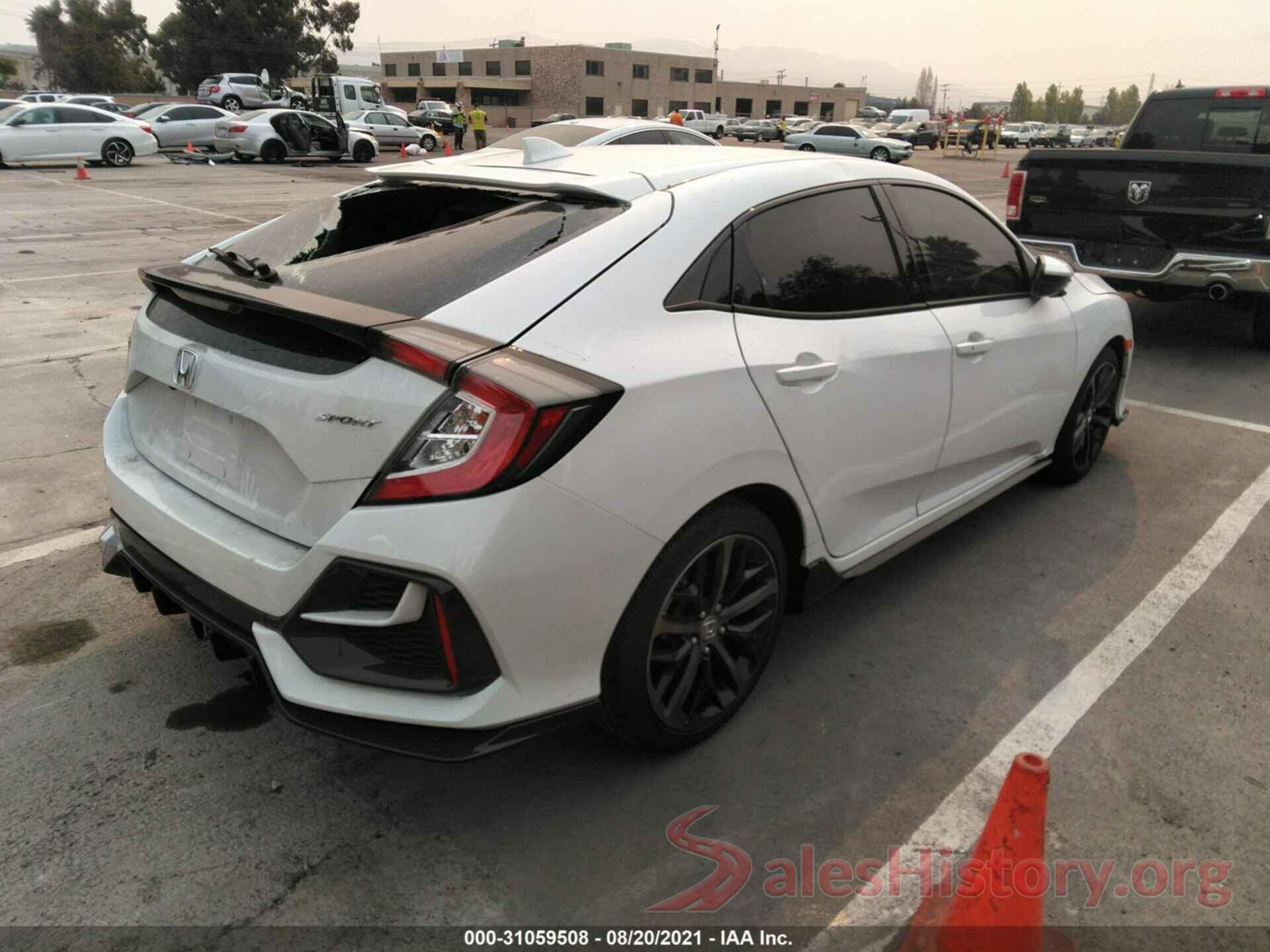 SHHFK7H43MU417946 2021 HONDA CIVIC HATCHBACK