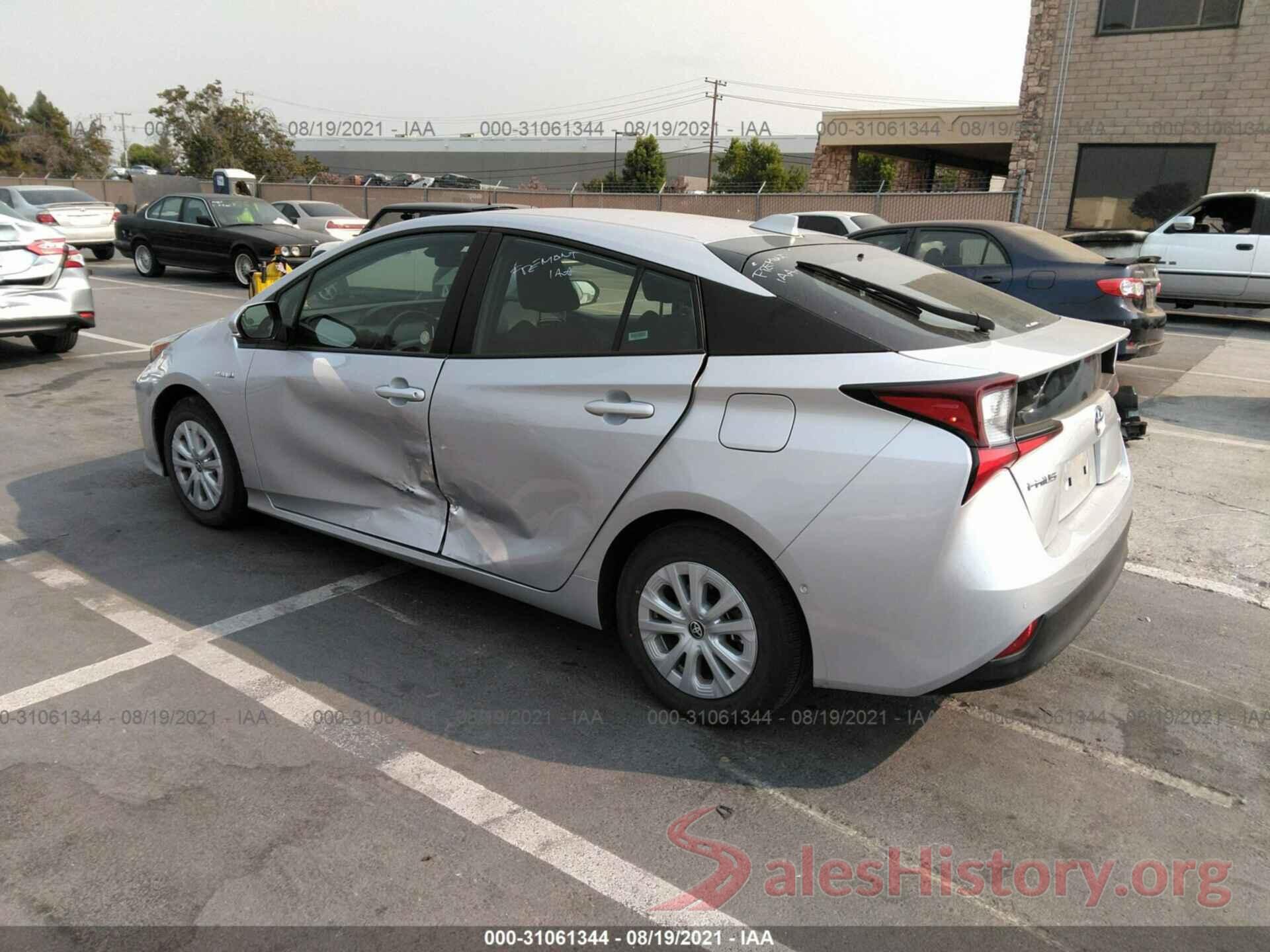 JTDKAMFU4M3143884 2021 TOYOTA PRIUS