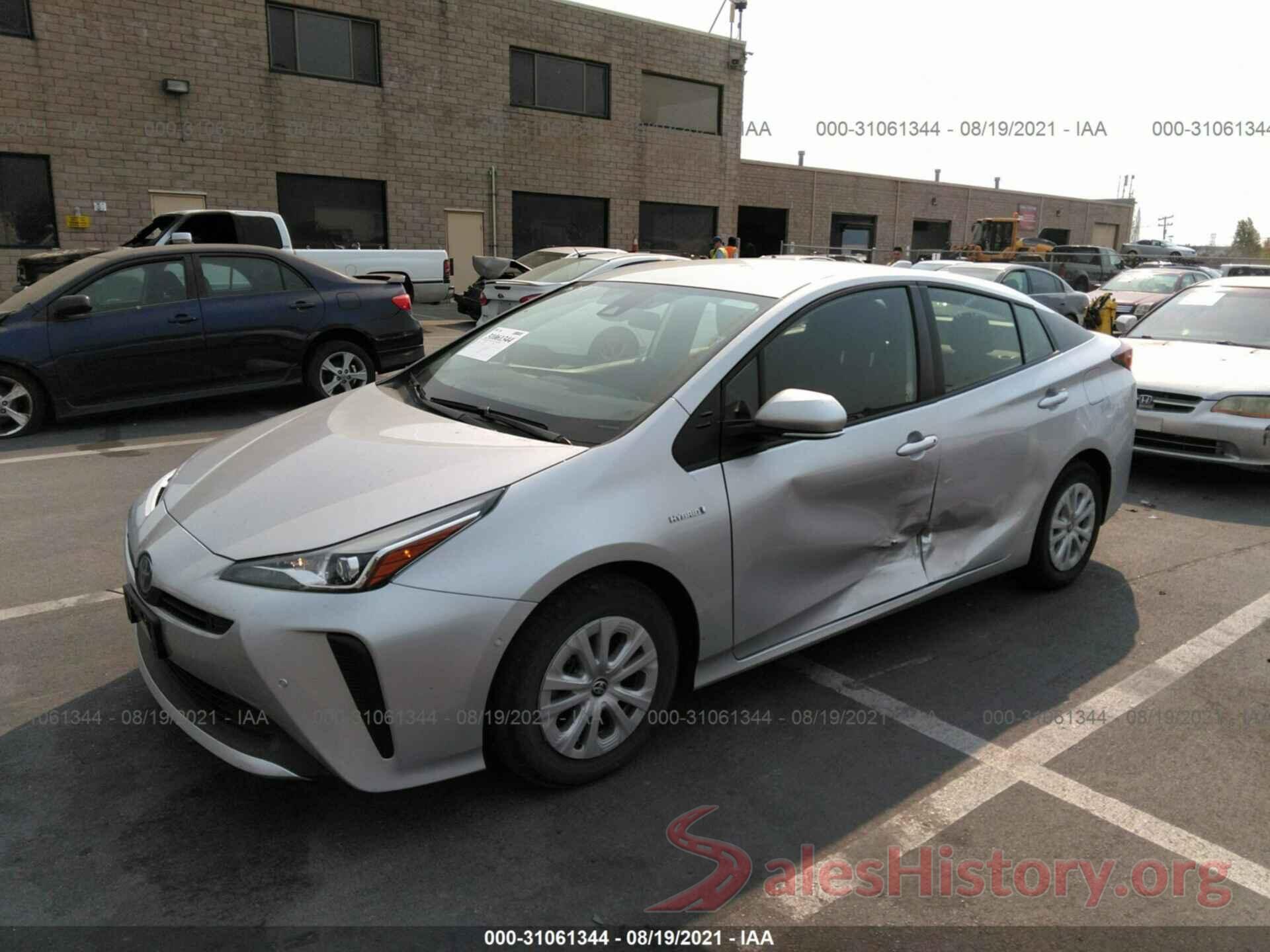 JTDKAMFU4M3143884 2021 TOYOTA PRIUS