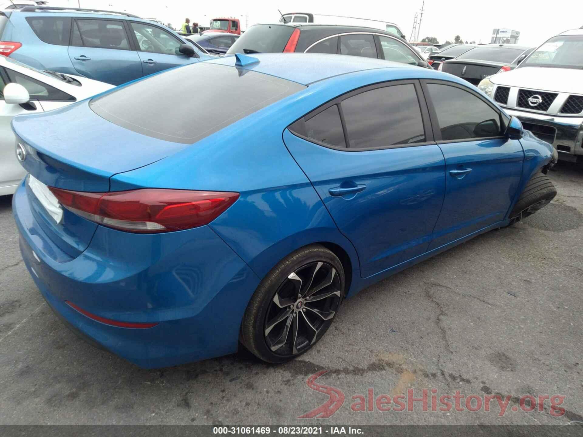 KMHD84LFXHU107025 2017 HYUNDAI ELANTRA