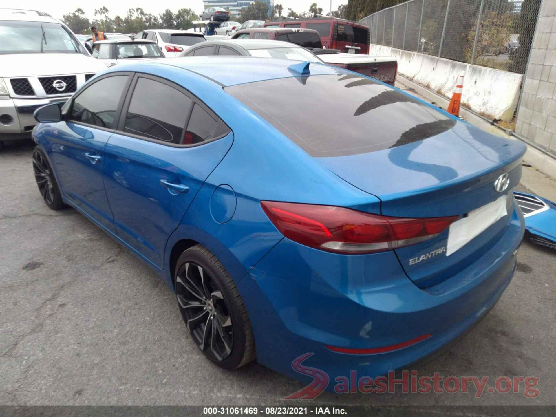 KMHD84LFXHU107025 2017 HYUNDAI ELANTRA