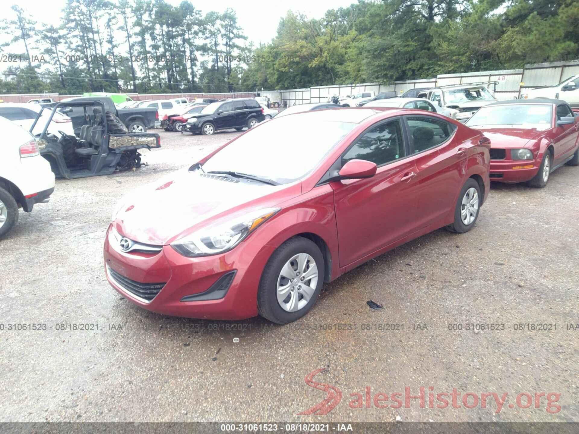 5NPDH4AE9GH694521 2016 HYUNDAI ELANTRA