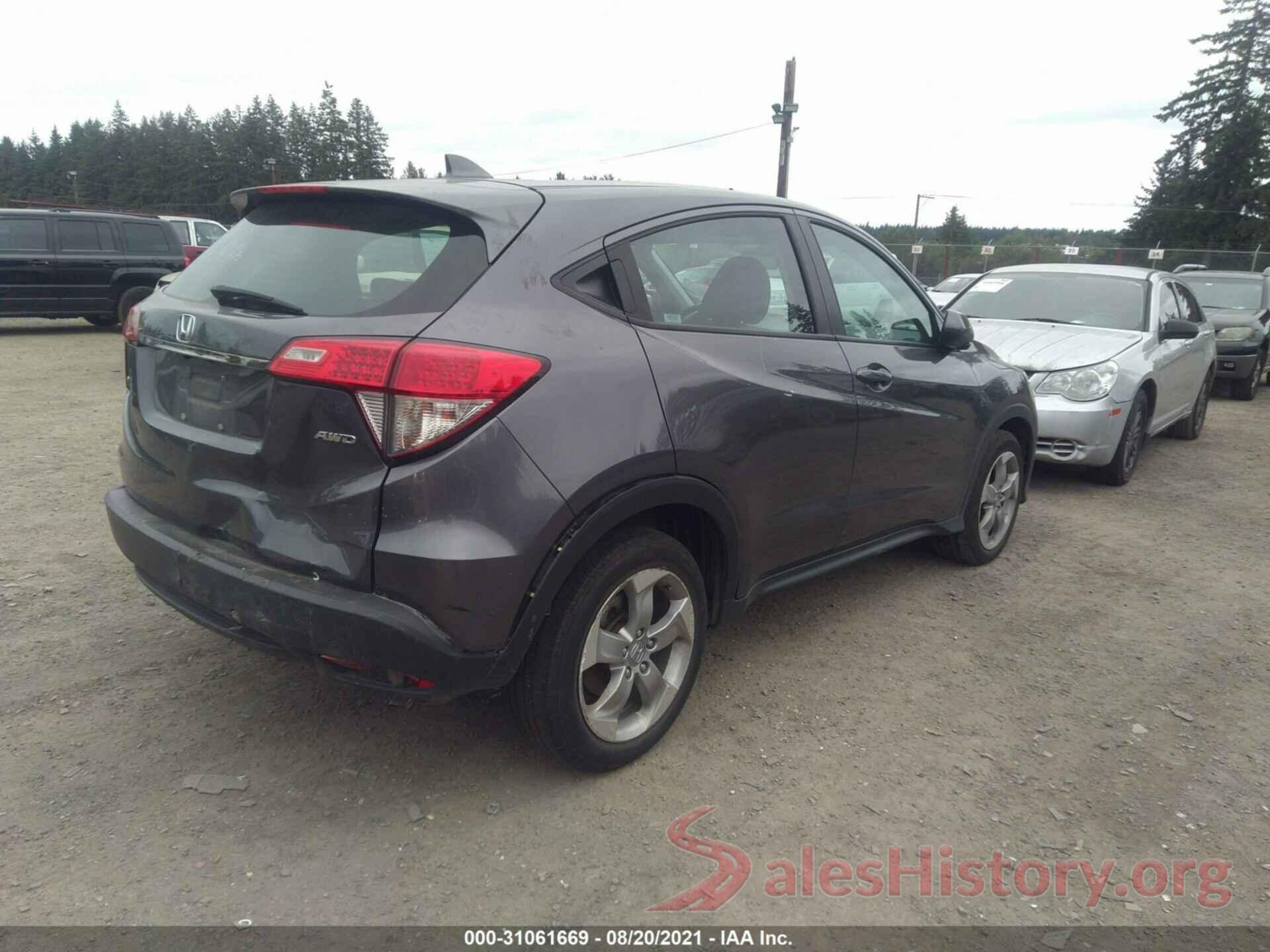 3CZRU6H34KG715417 2019 HONDA HR-V