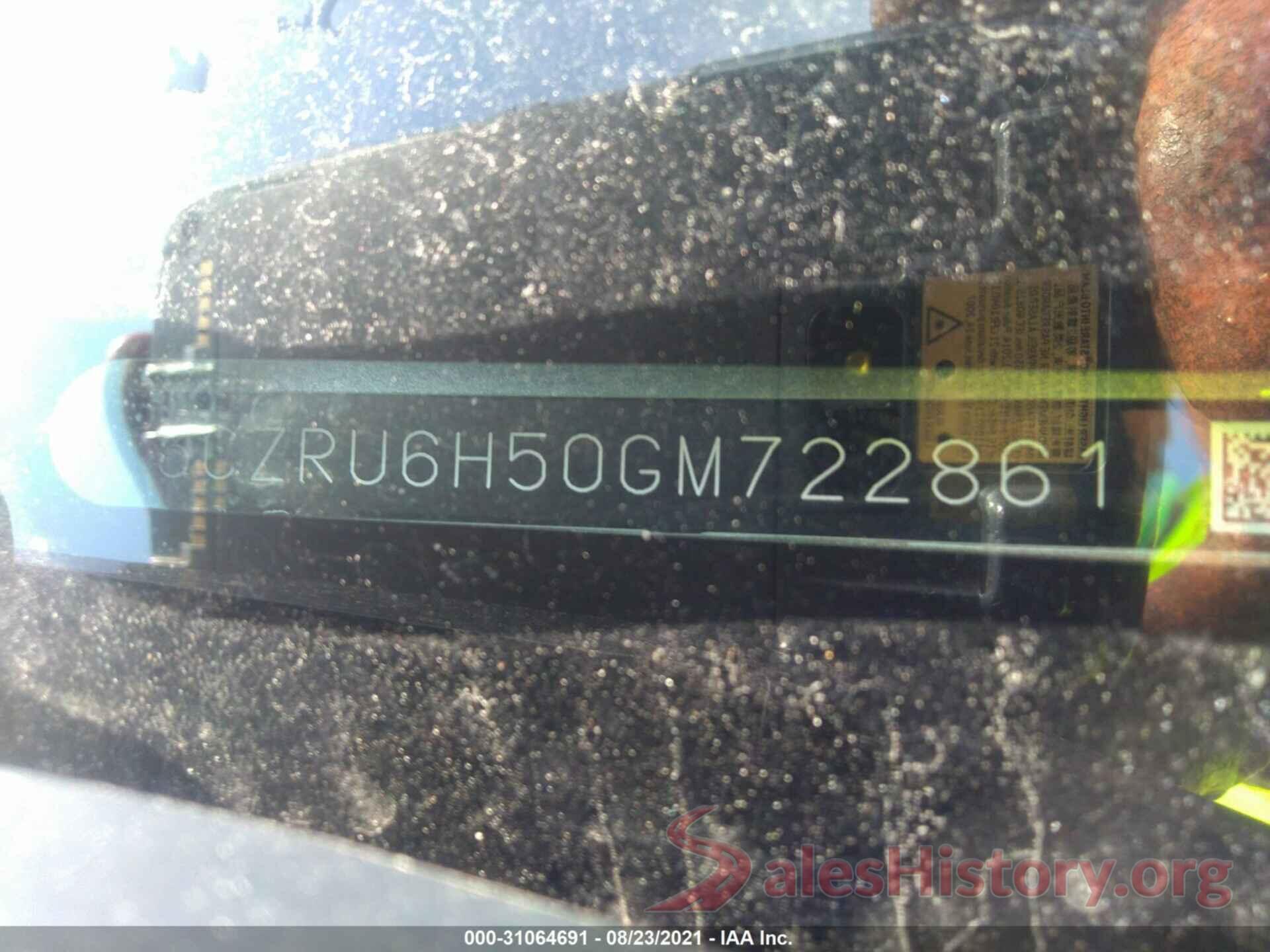 3CZRU6H50GM722861 2016 HONDA HR-V