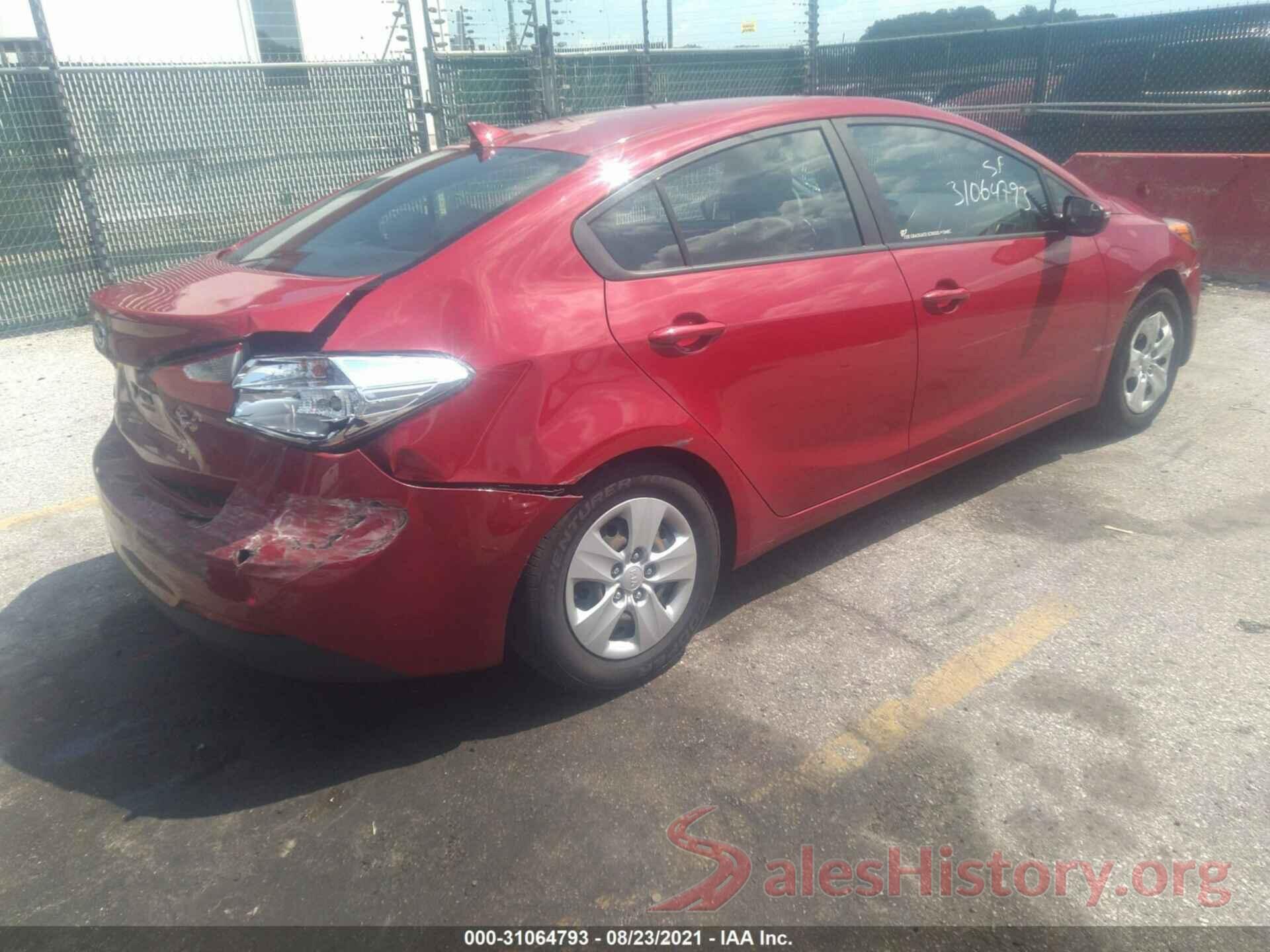 KNAFX4A67G5532808 2016 KIA FORTE