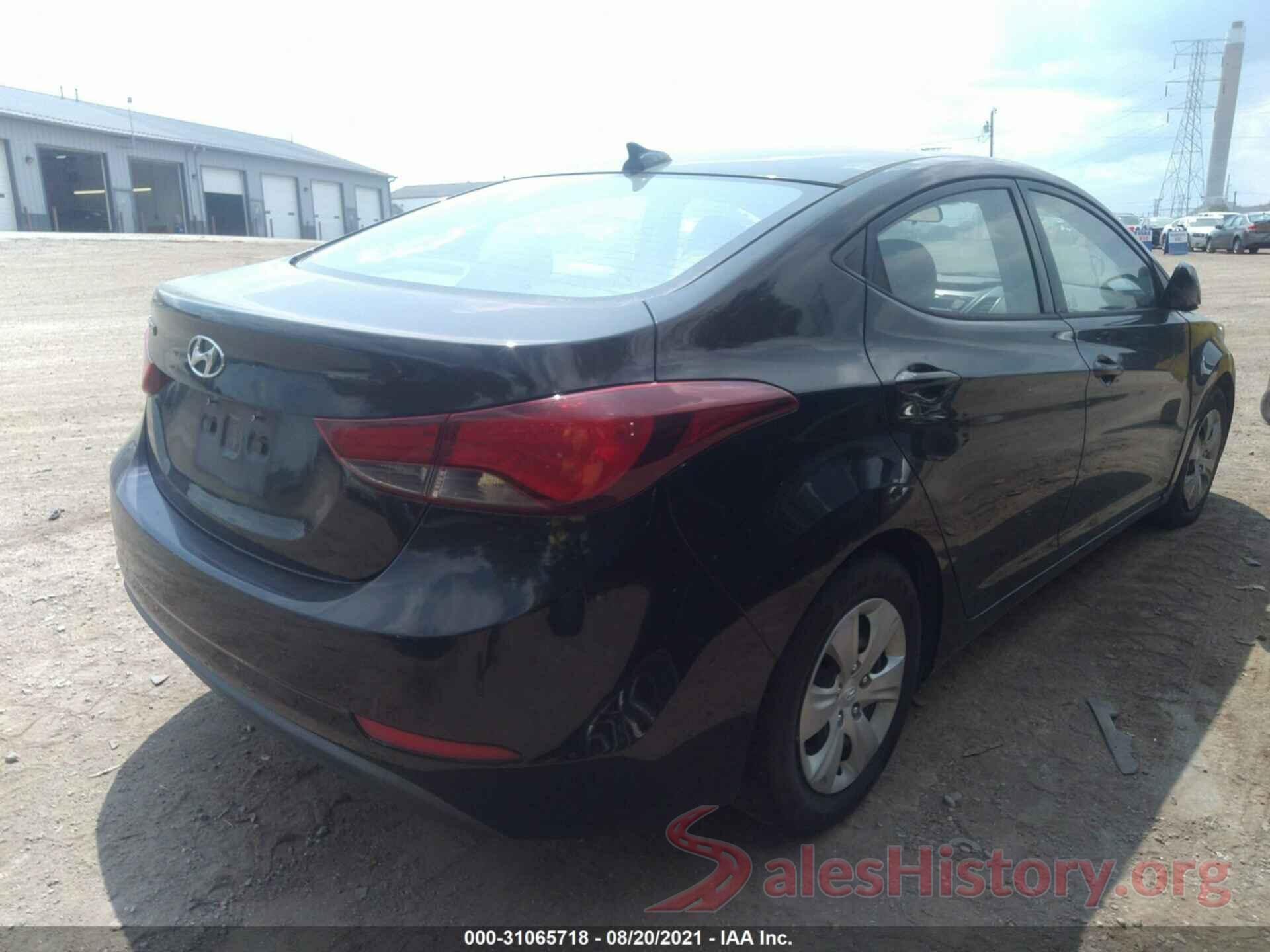 5NPDH4AE9GH694650 2016 HYUNDAI ELANTRA