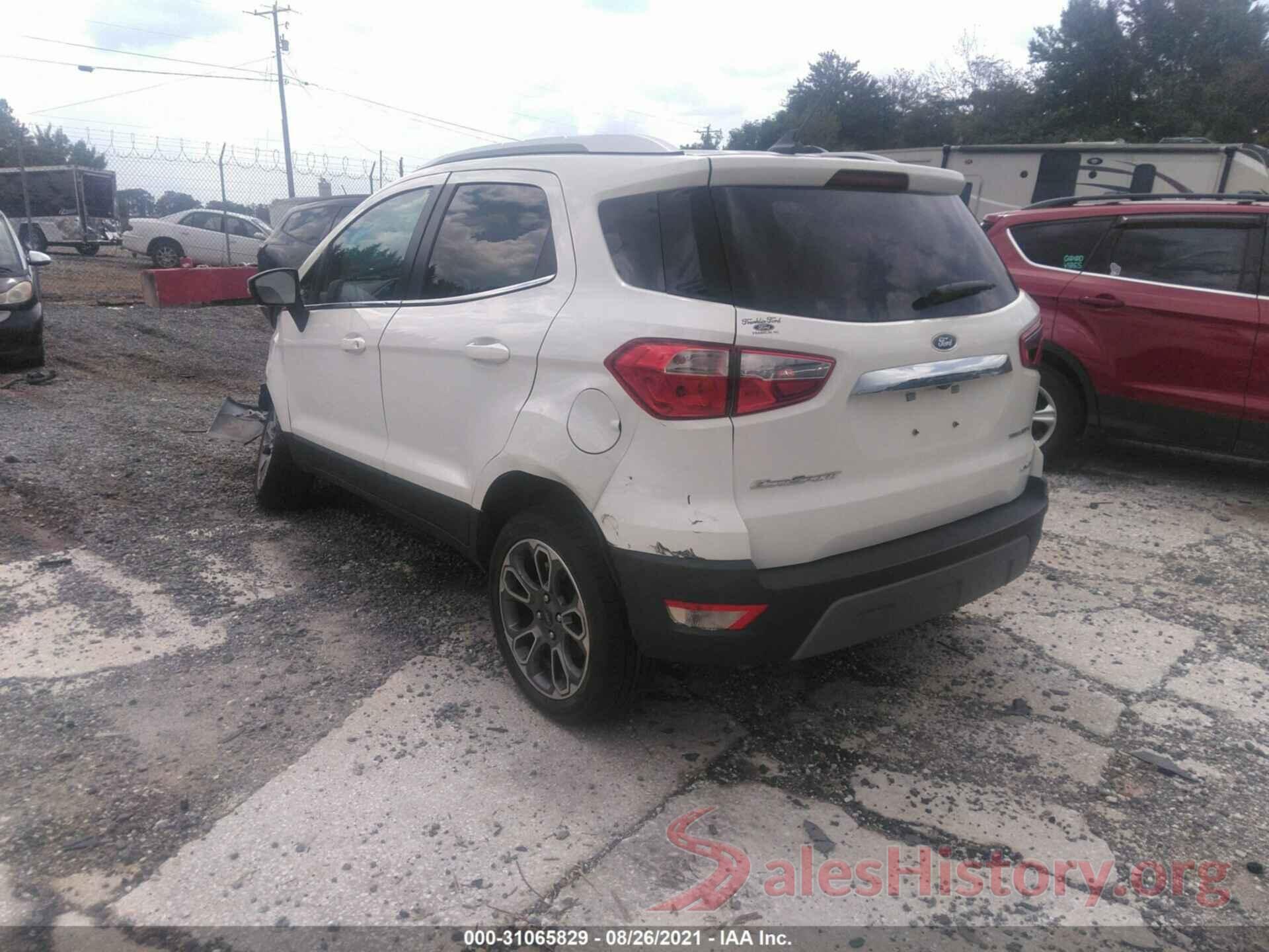 MAJ6S3KL8KC271134 2019 FORD ECOSPORT