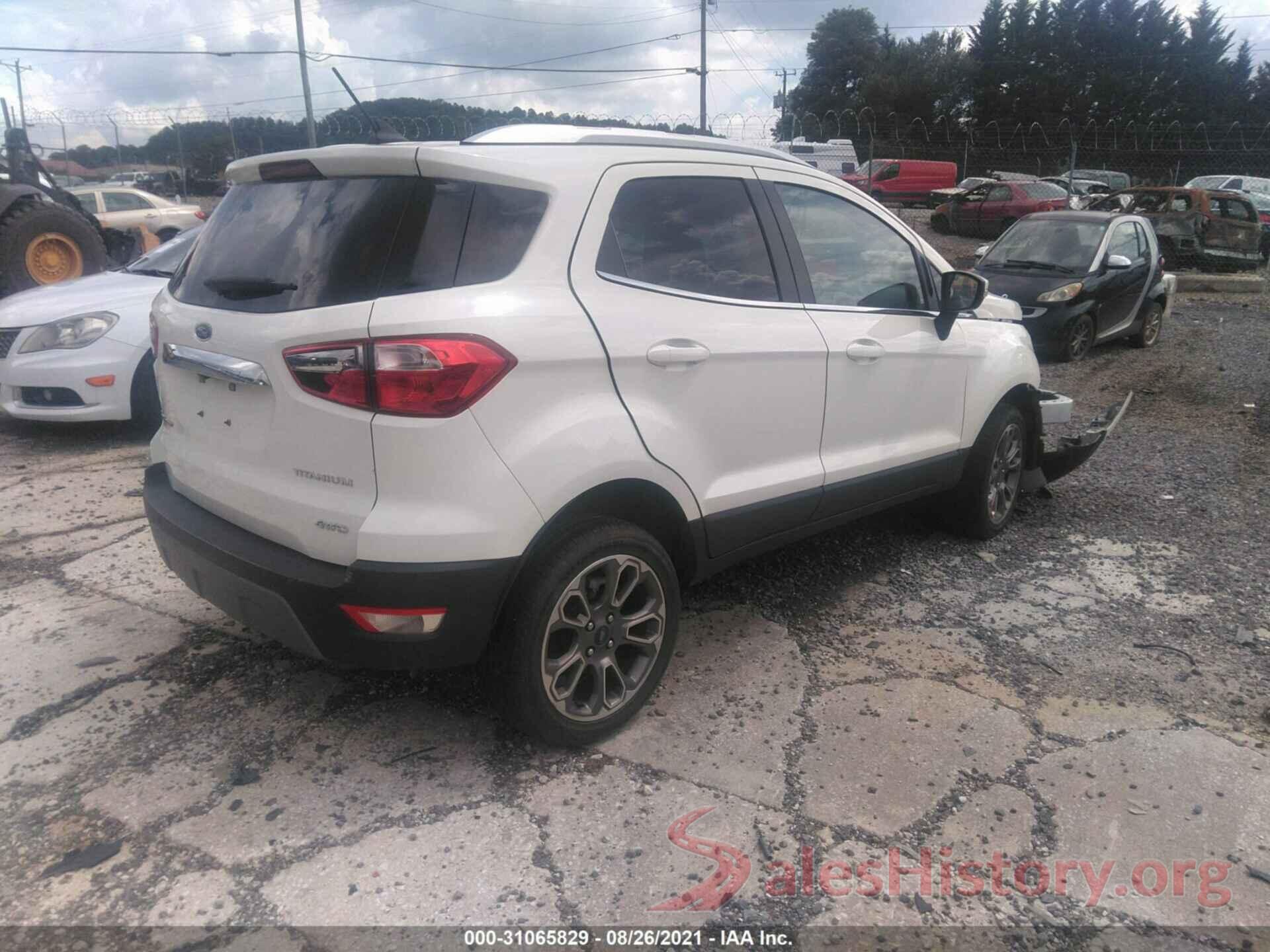 MAJ6S3KL8KC271134 2019 FORD ECOSPORT