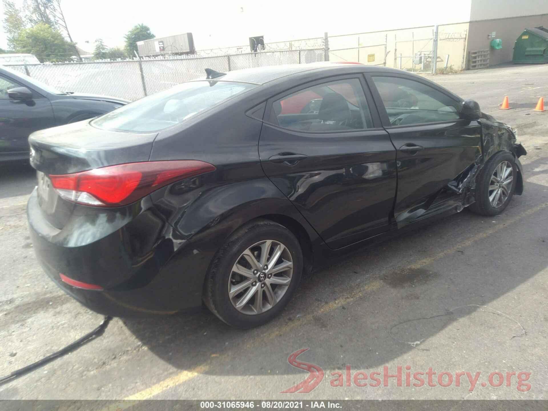 KMHDH4AE4GU481364 2016 HYUNDAI ELANTRA