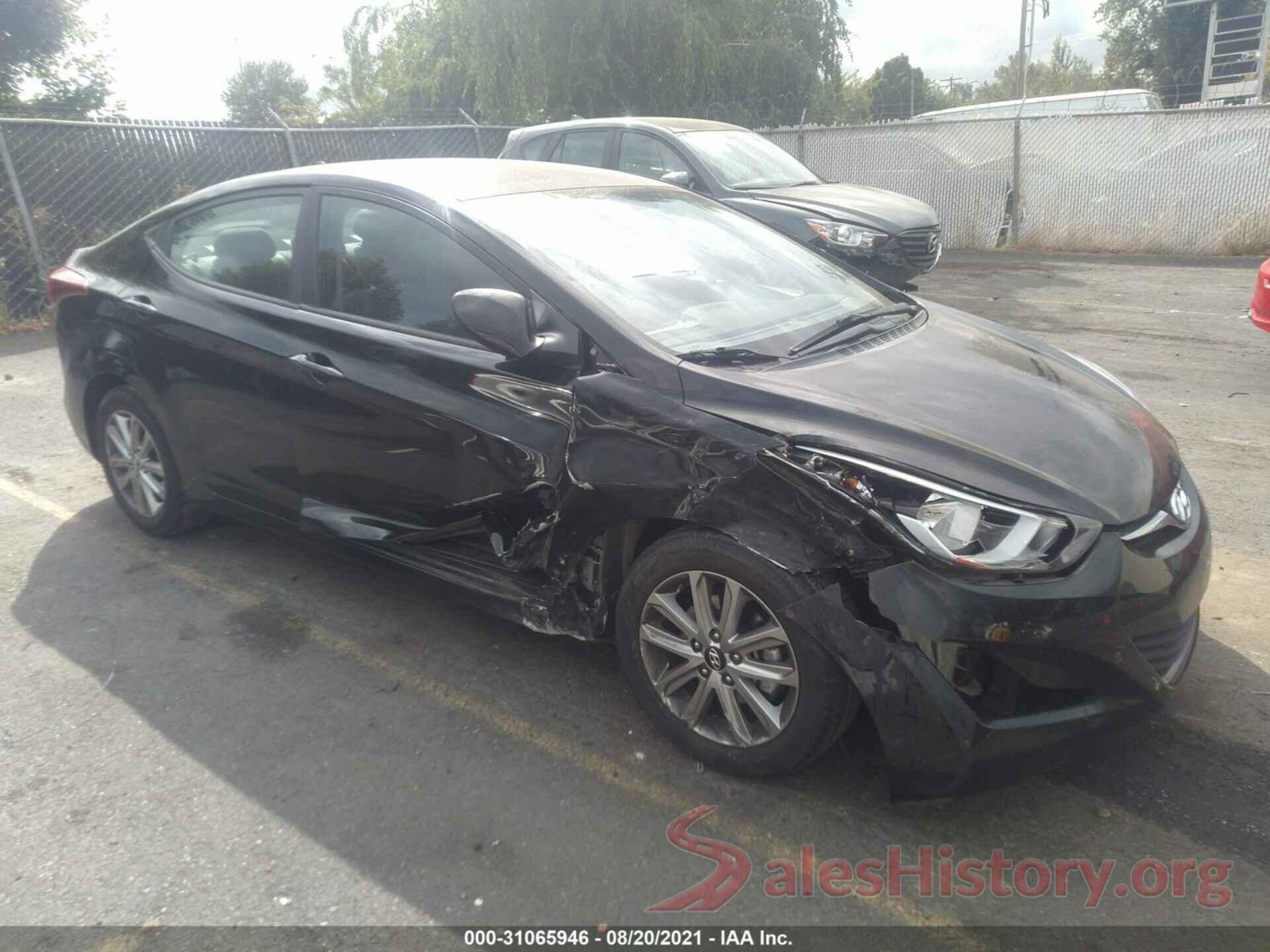 KMHDH4AE4GU481364 2016 HYUNDAI ELANTRA