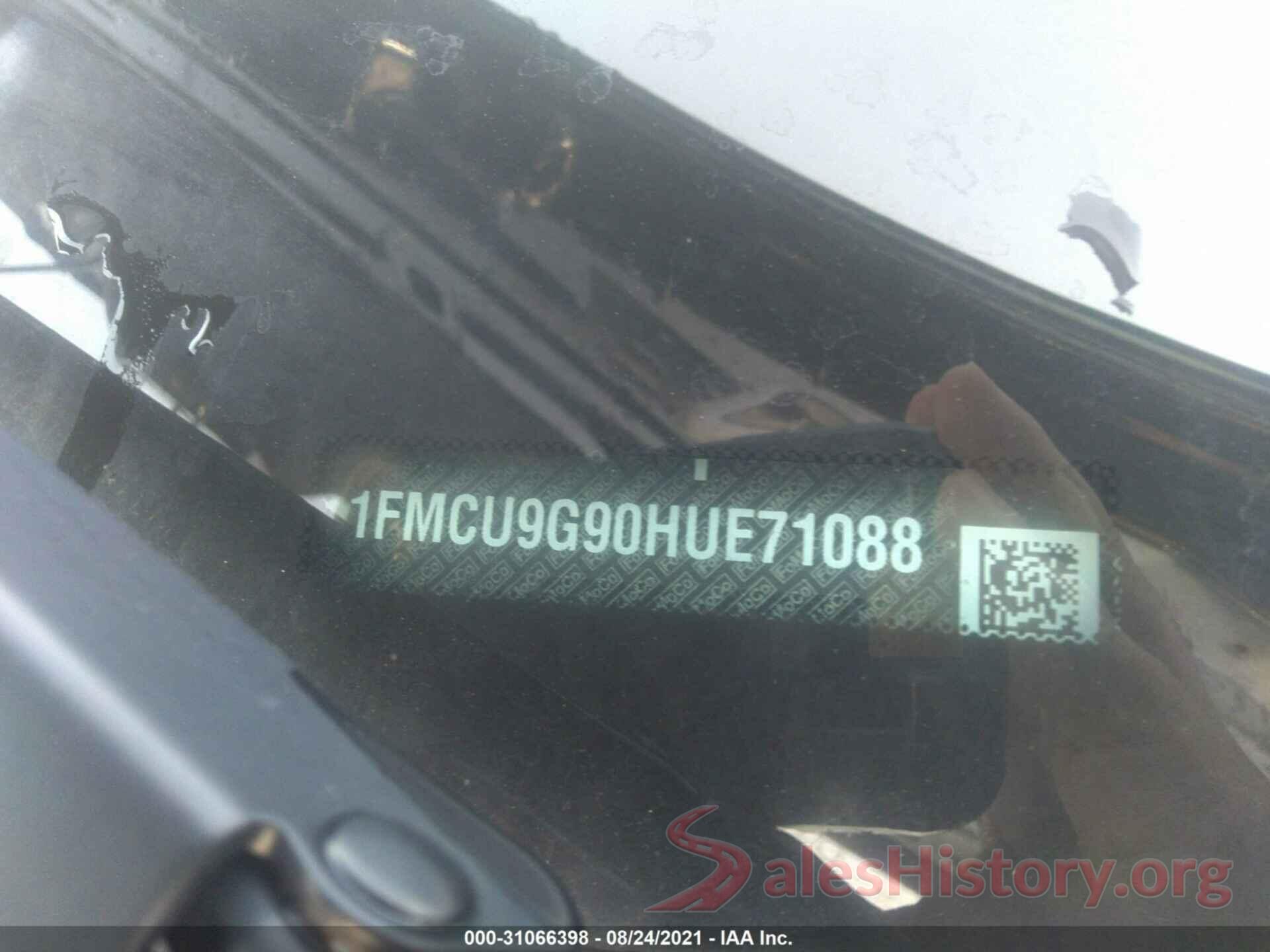 1FMCU9G90HUE71088 2017 FORD ESCAPE