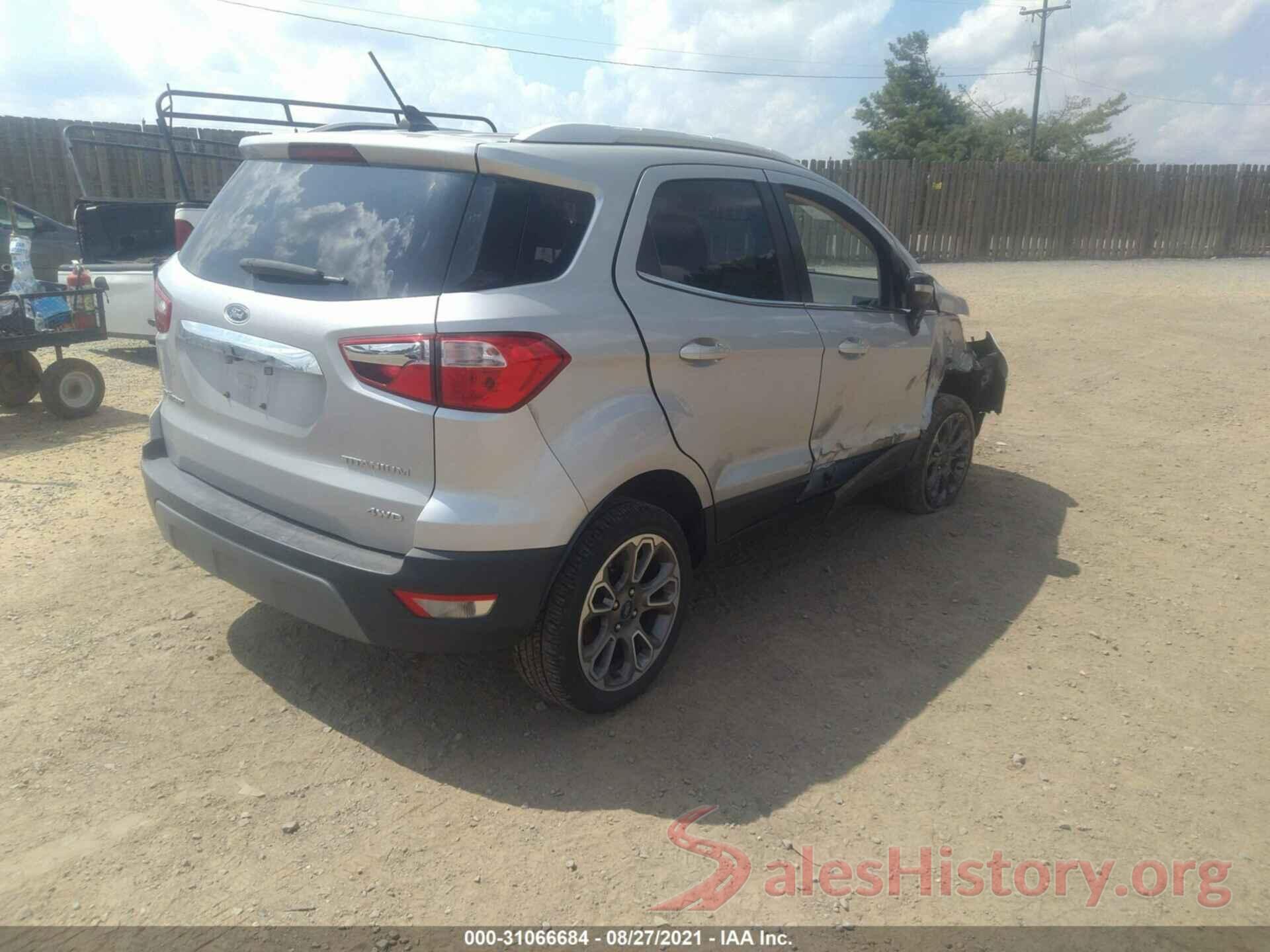 MAJ6S3KL5KC283791 2019 FORD ECOSPORT