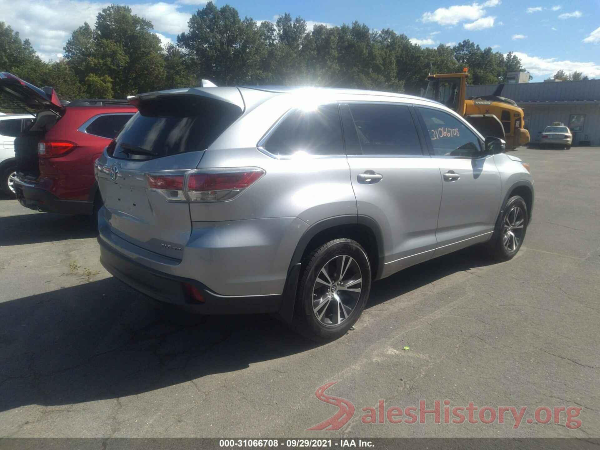 5TDJKRFH7GS228729 2016 TOYOTA HIGHLANDER