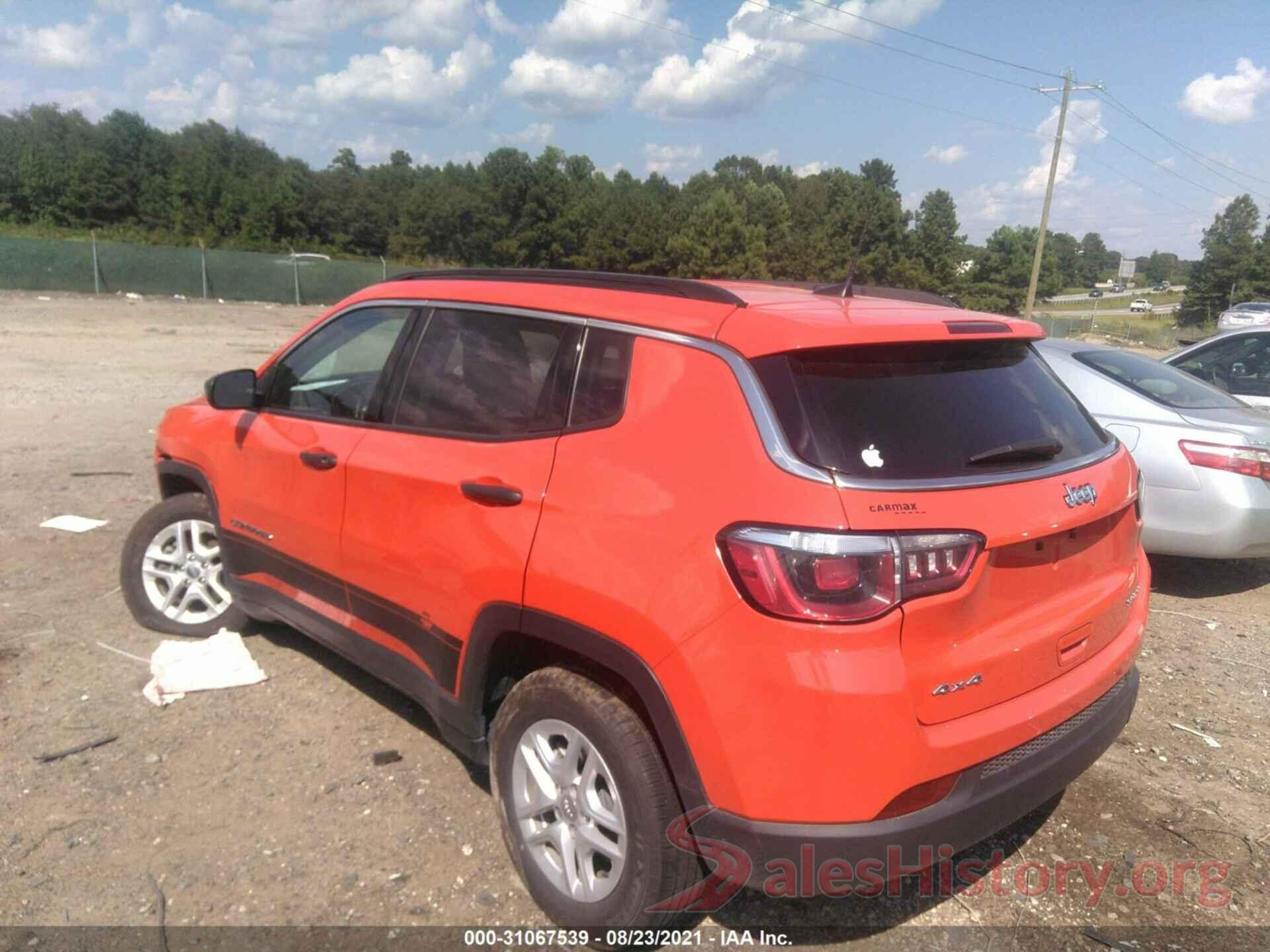 3C4NJDAB6KT647132 2019 JEEP COMPASS