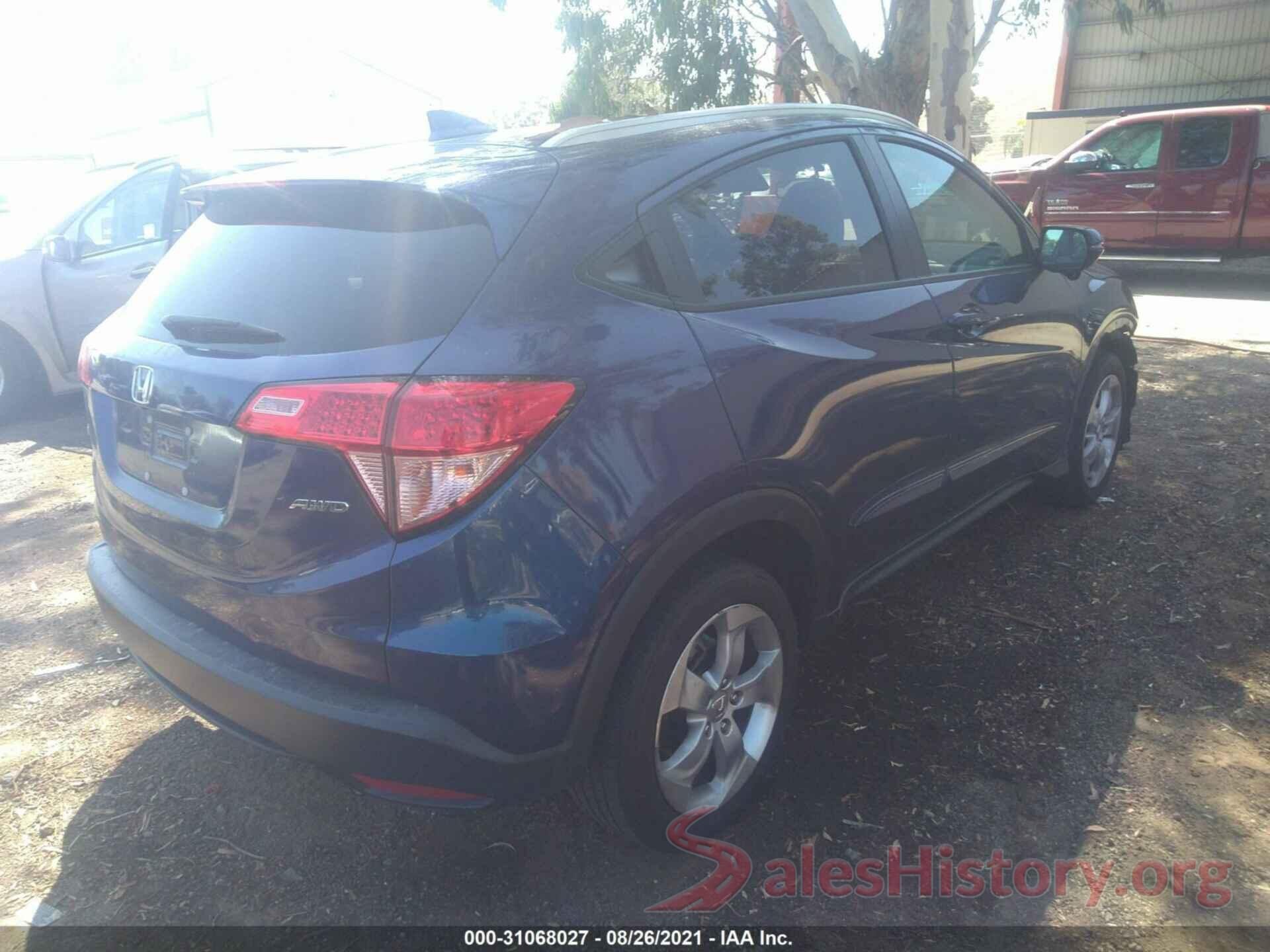 3CZRU6H75GM709542 2016 HONDA HR-V