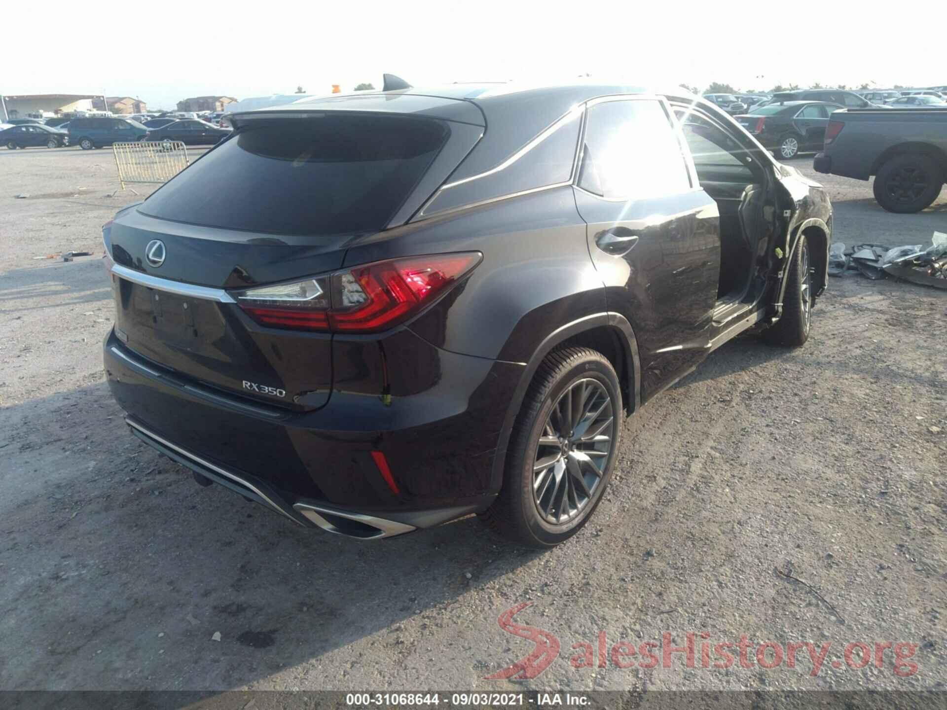 2T2BZMCAXHC085503 2017 LEXUS RX