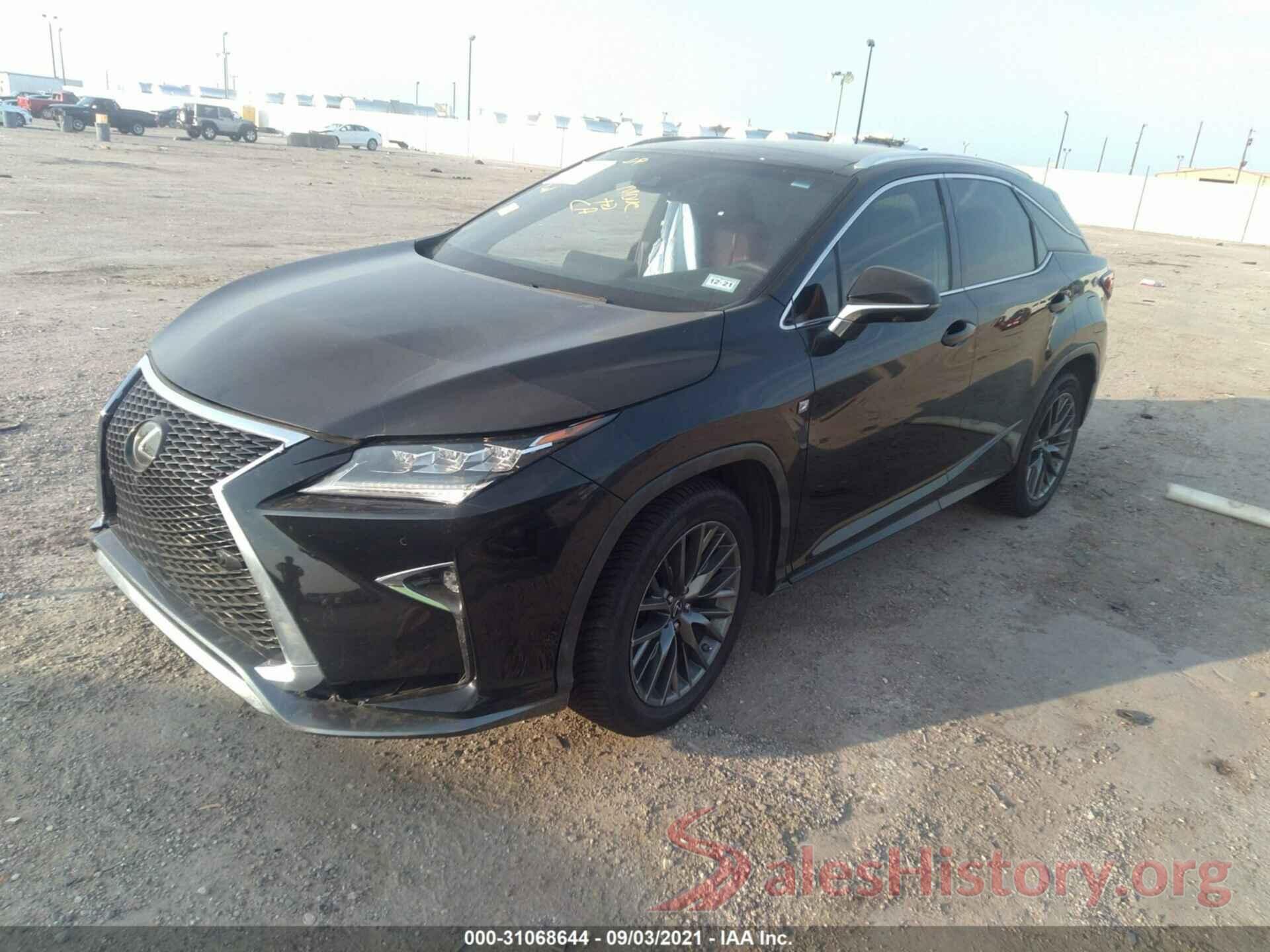 2T2BZMCAXHC085503 2017 LEXUS RX