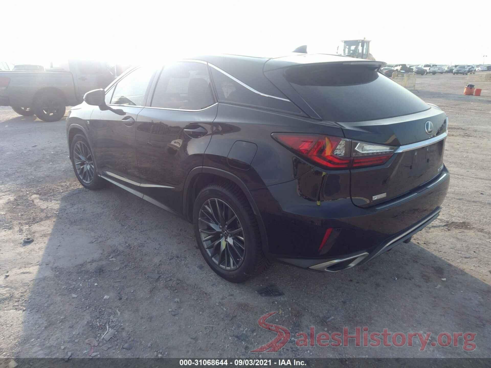 2T2BZMCAXHC085503 2017 LEXUS RX