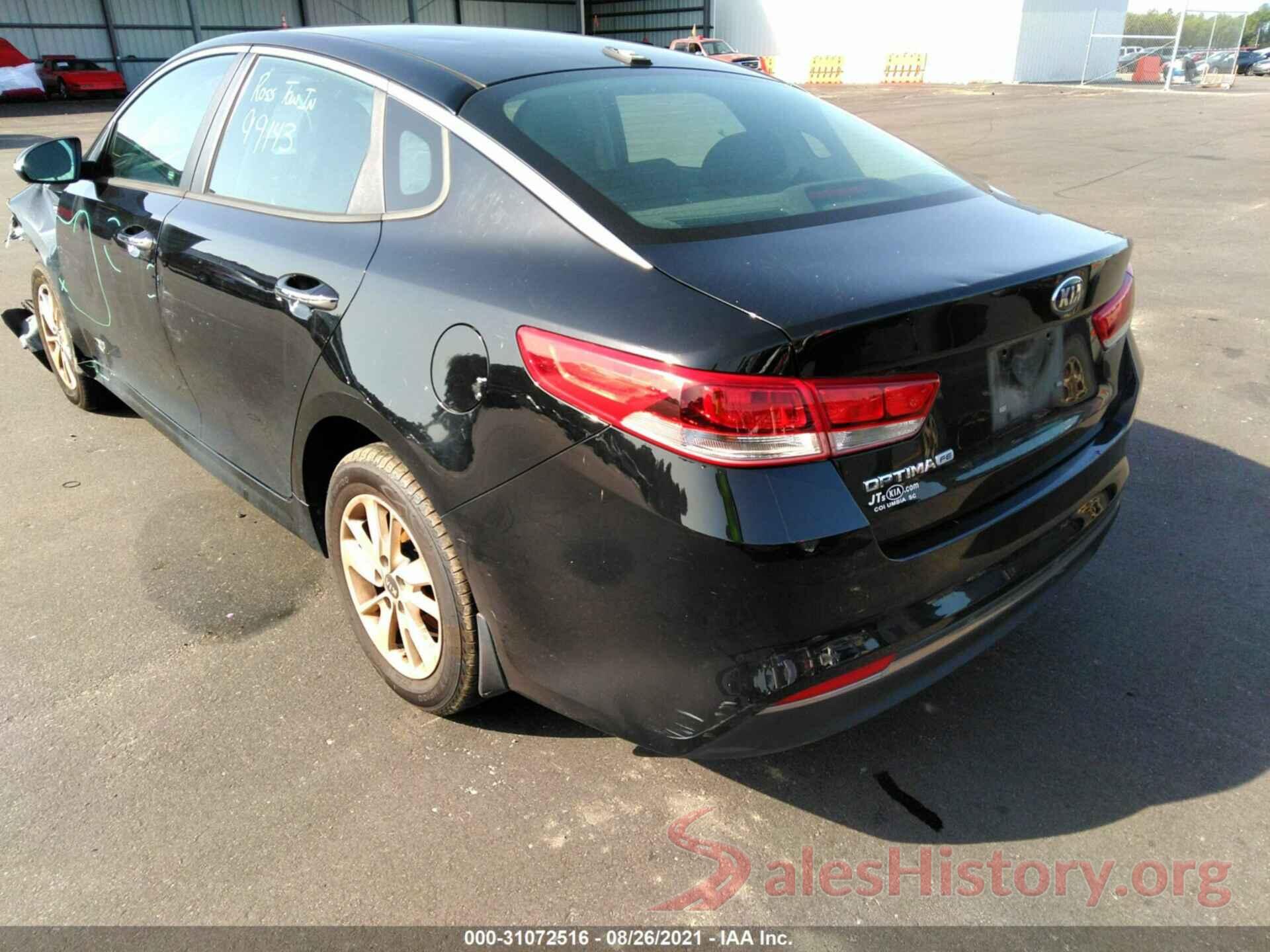 5XXGT4L39GG105647 2016 KIA OPTIMA