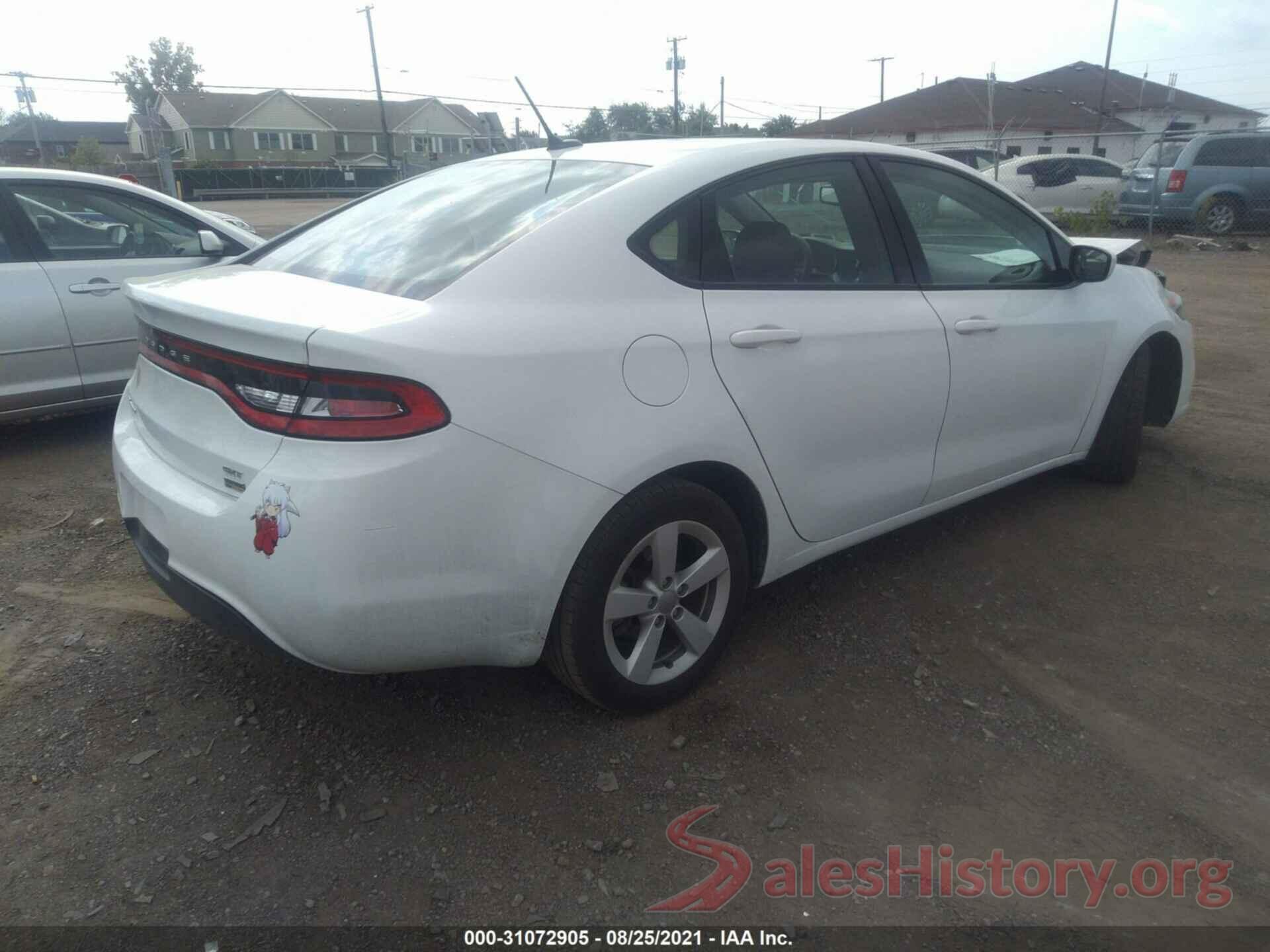 1C3CDFBA3GD720507 2016 DODGE DART