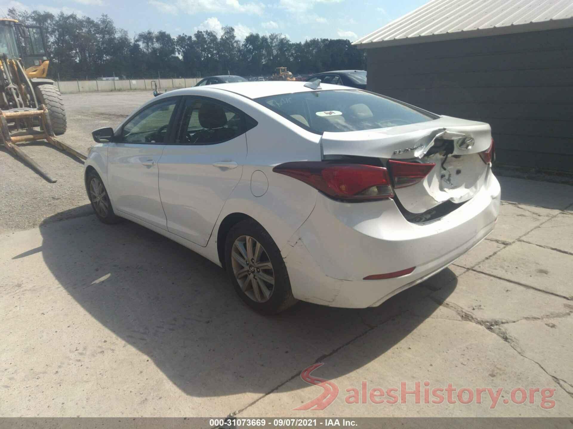 5NPDH4AE0GH699915 2016 HYUNDAI ELANTRA