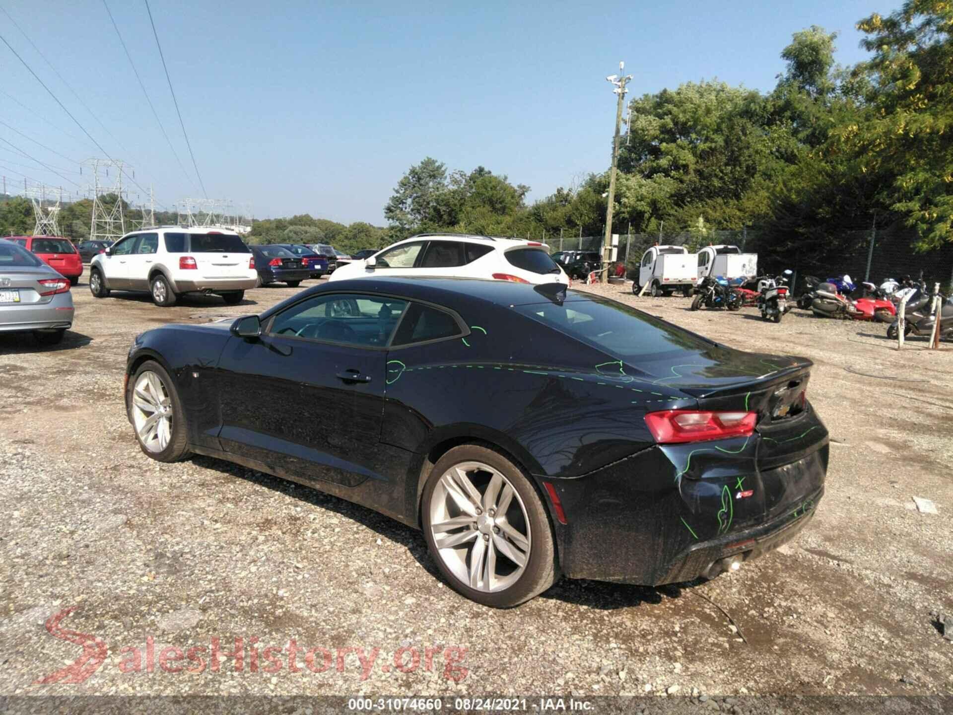 2016 CHEVROLET CAMARO VIN 1G1FC1RS9G0155189, driver side view