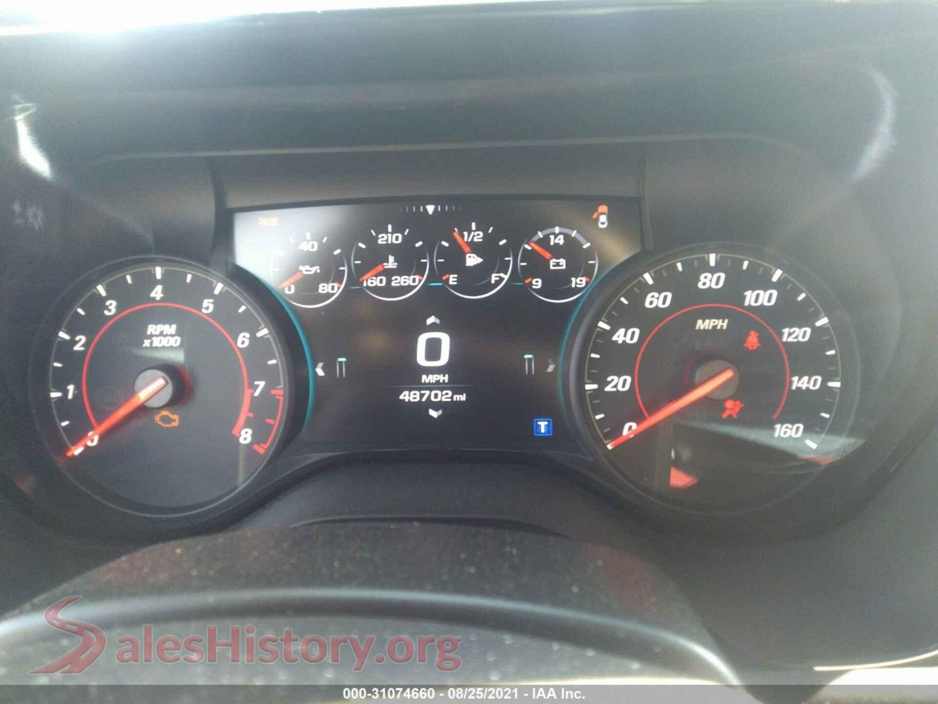 2016 CHEVROLET CAMARO VIN 1G1FC1RS9G0155189, passenger side view