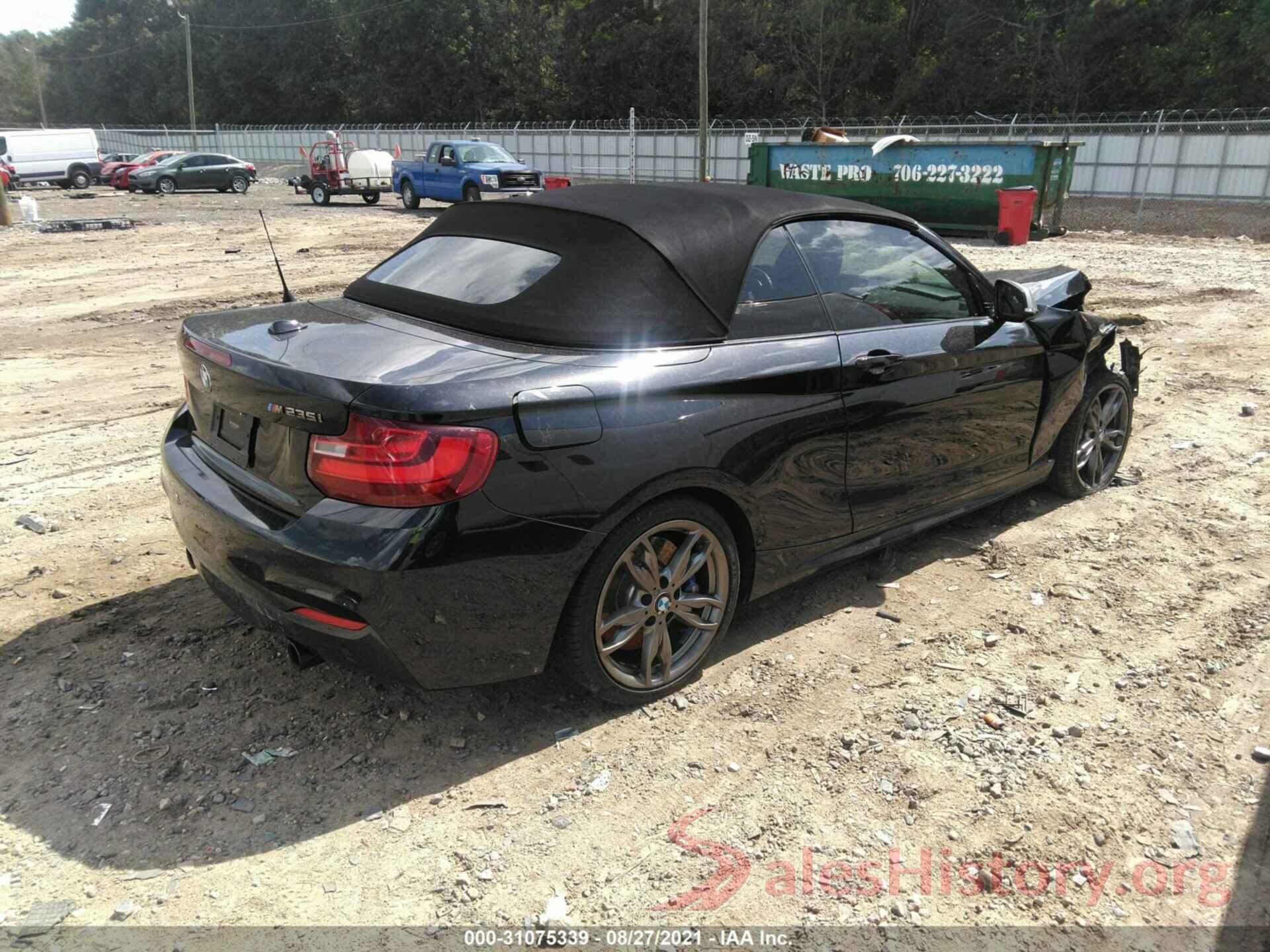 WBA1M1C5XGV394736 2016 BMW 2 SERIES