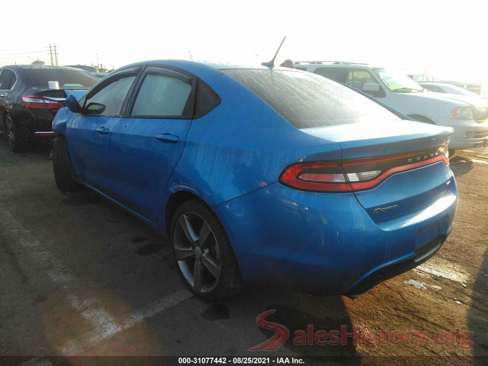 1C3CDFEB3GD577577 2016 DODGE DART